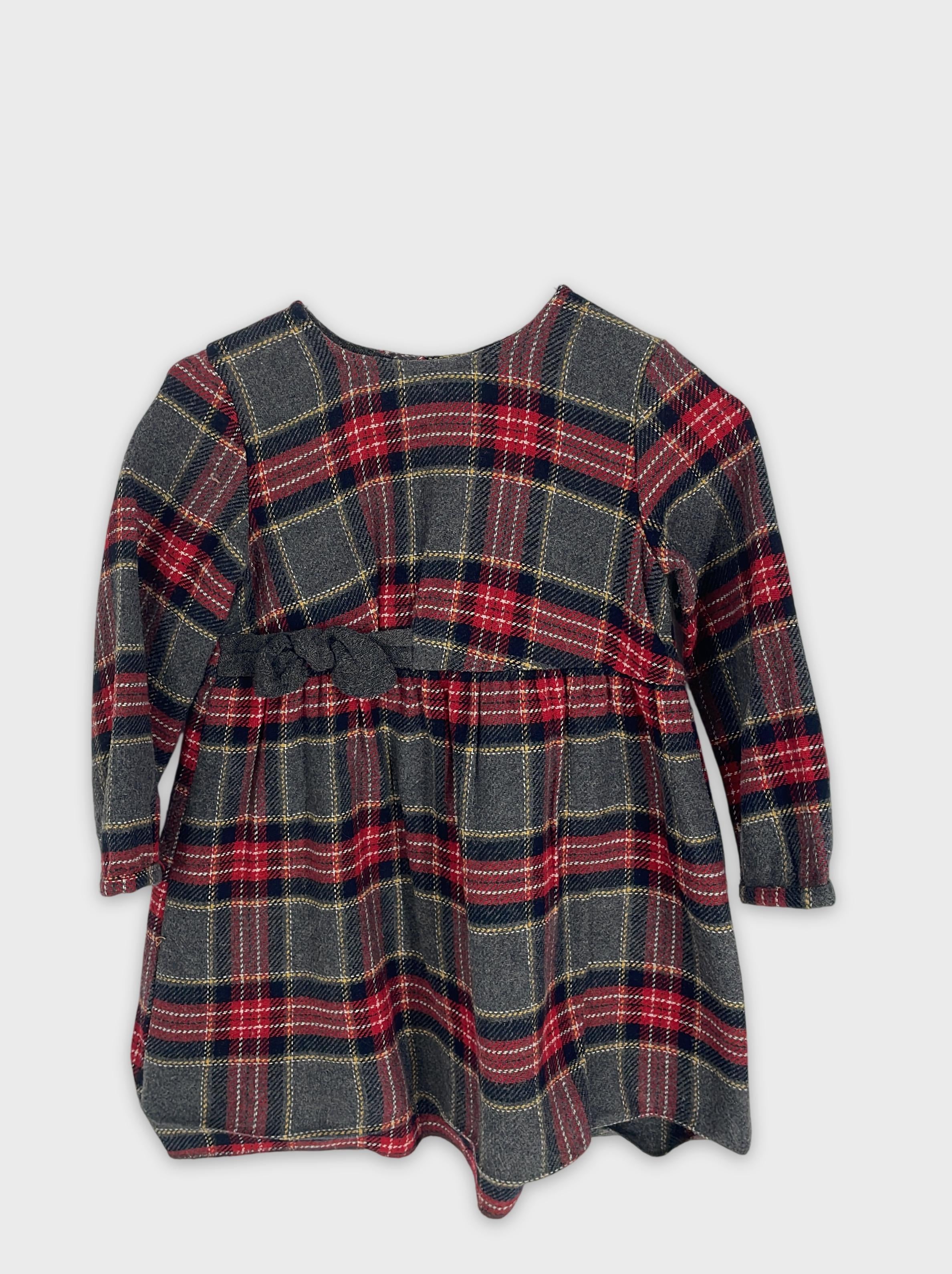 0-Zara - Robe à carreaux - 3/4 ans