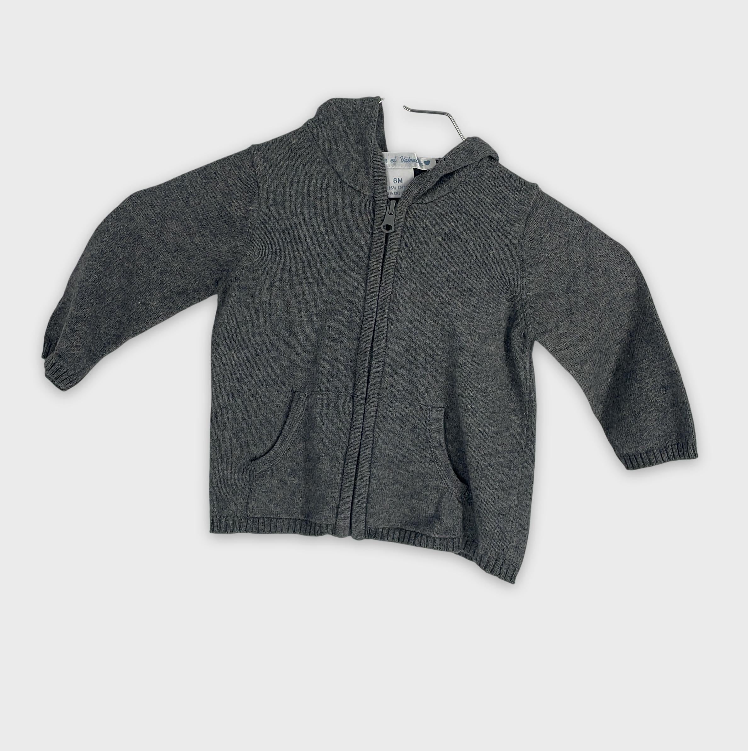 0-Oscar et Valentine - Gilet à capuche - 6M
