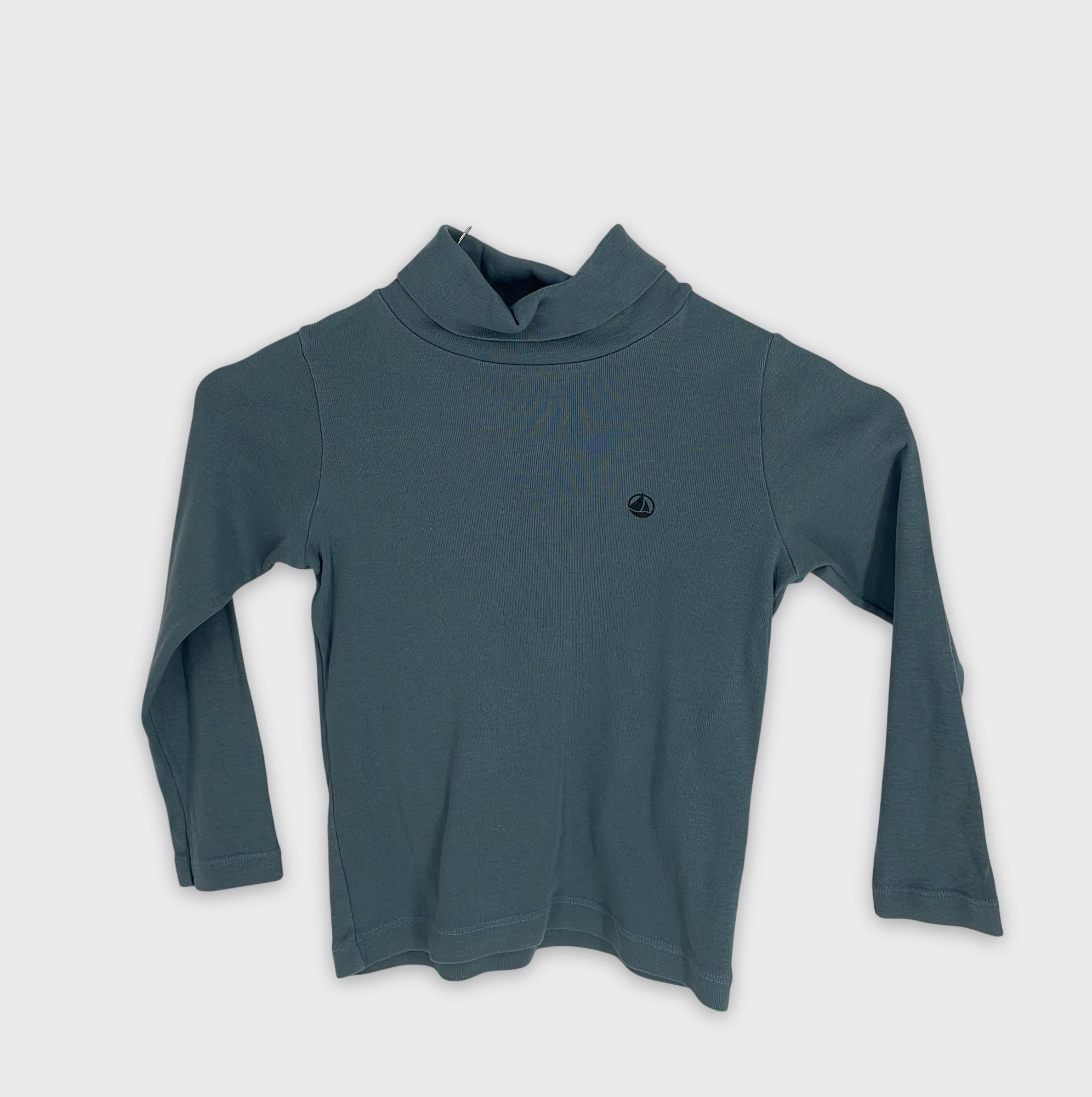0-Petit Bateau - T-shirt à col roulé - 4 ans