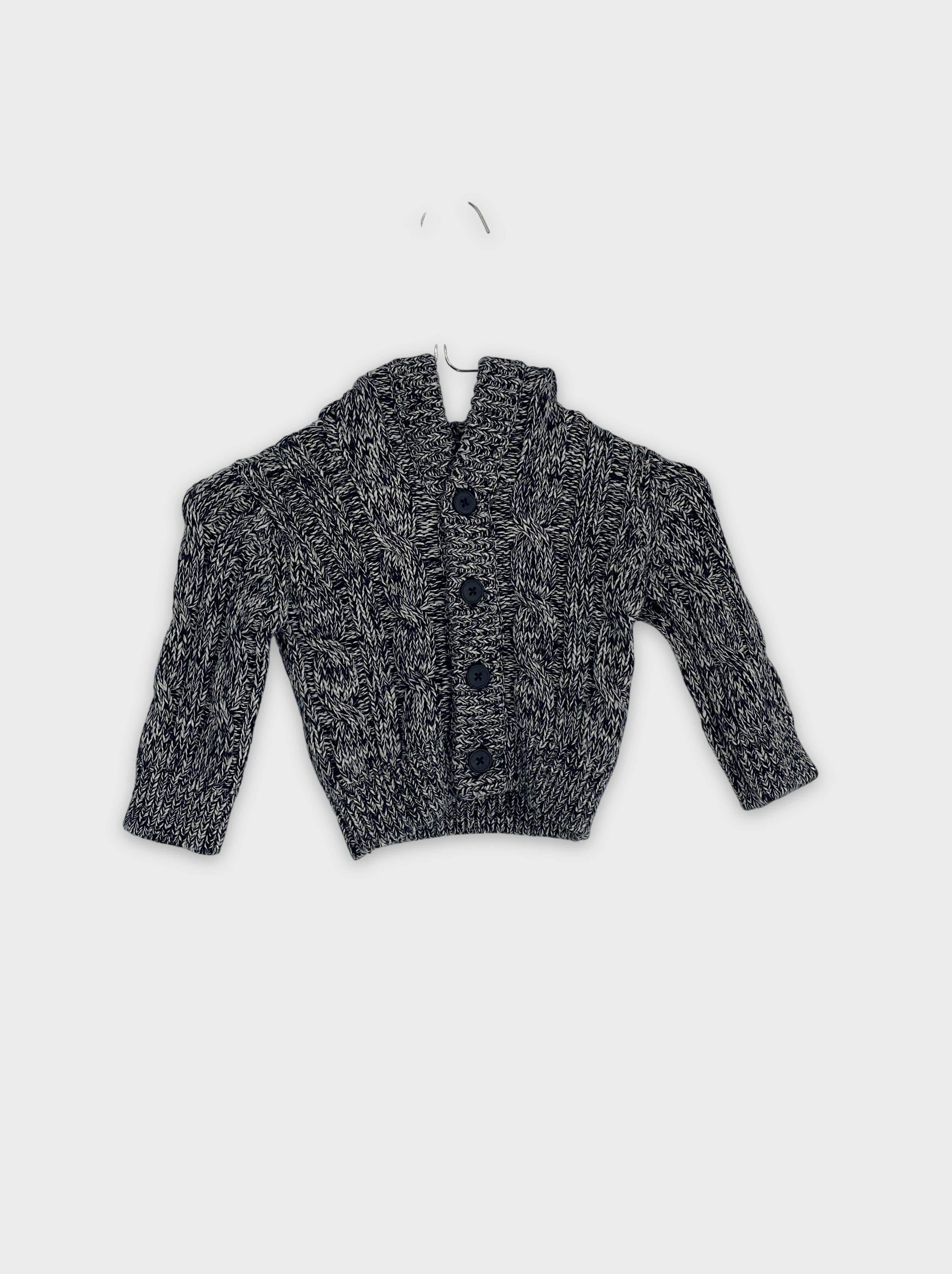 0-Petit Bateau - Cardigan en maille - 12m/74cm