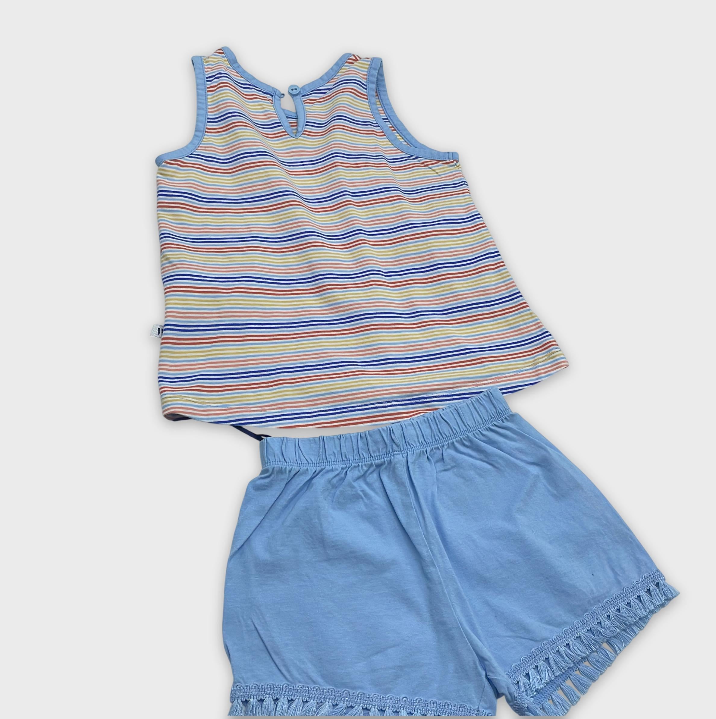 0-WOODY - Ensemble Top et Short Fille - 3 ans