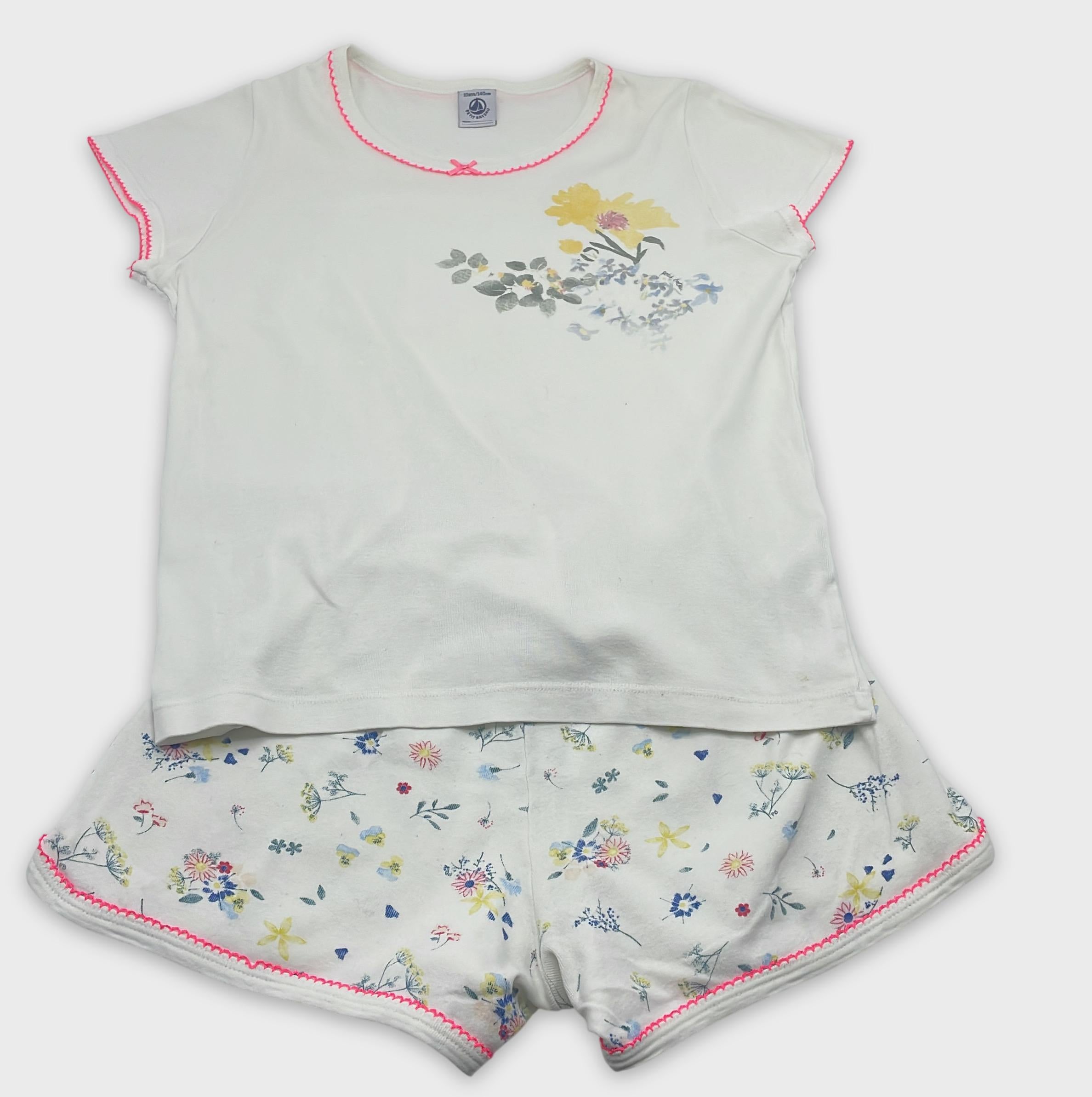 0-Petit Bateau - Pyjama court - 10 ans