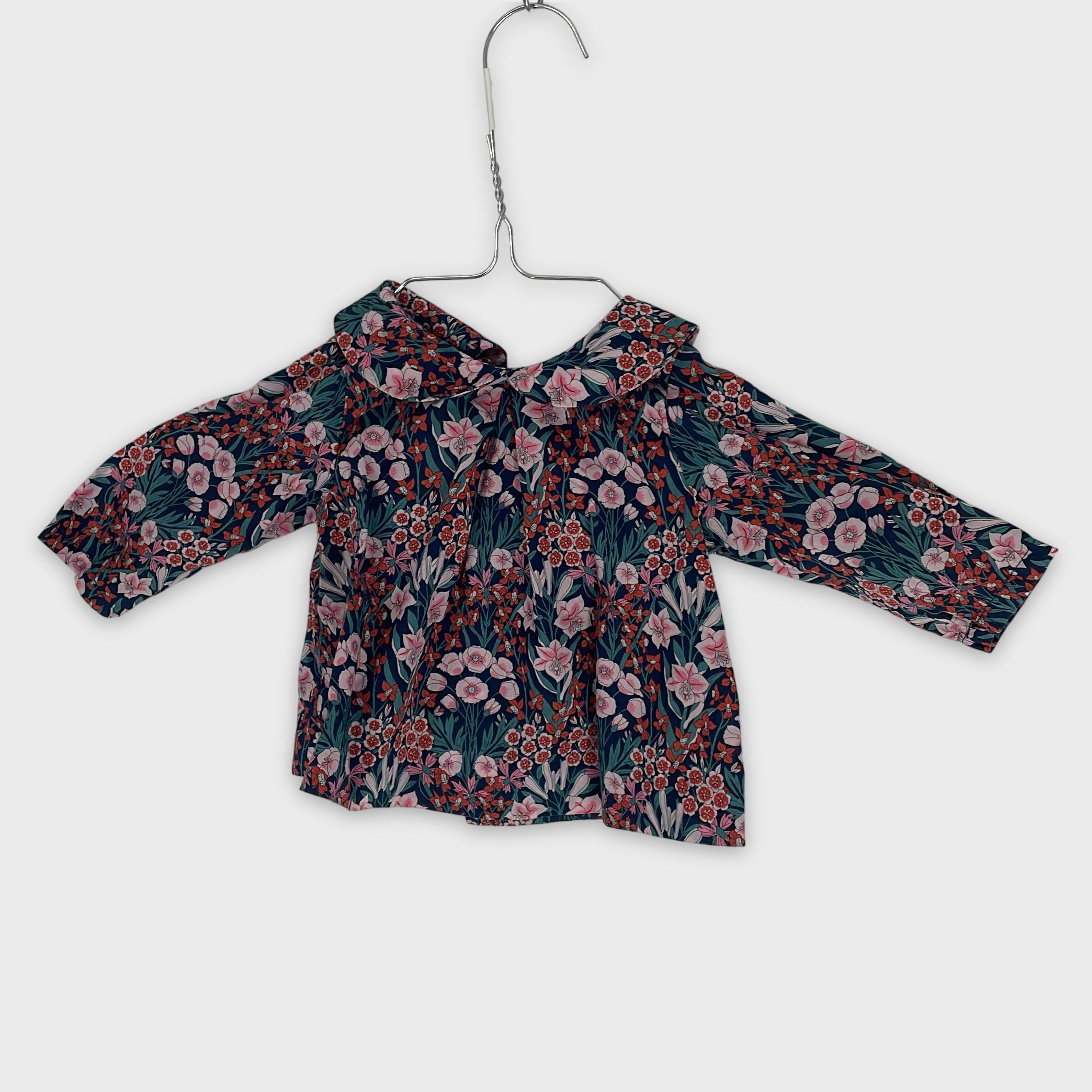 0-Jacadi - Blouse Florale - 3M