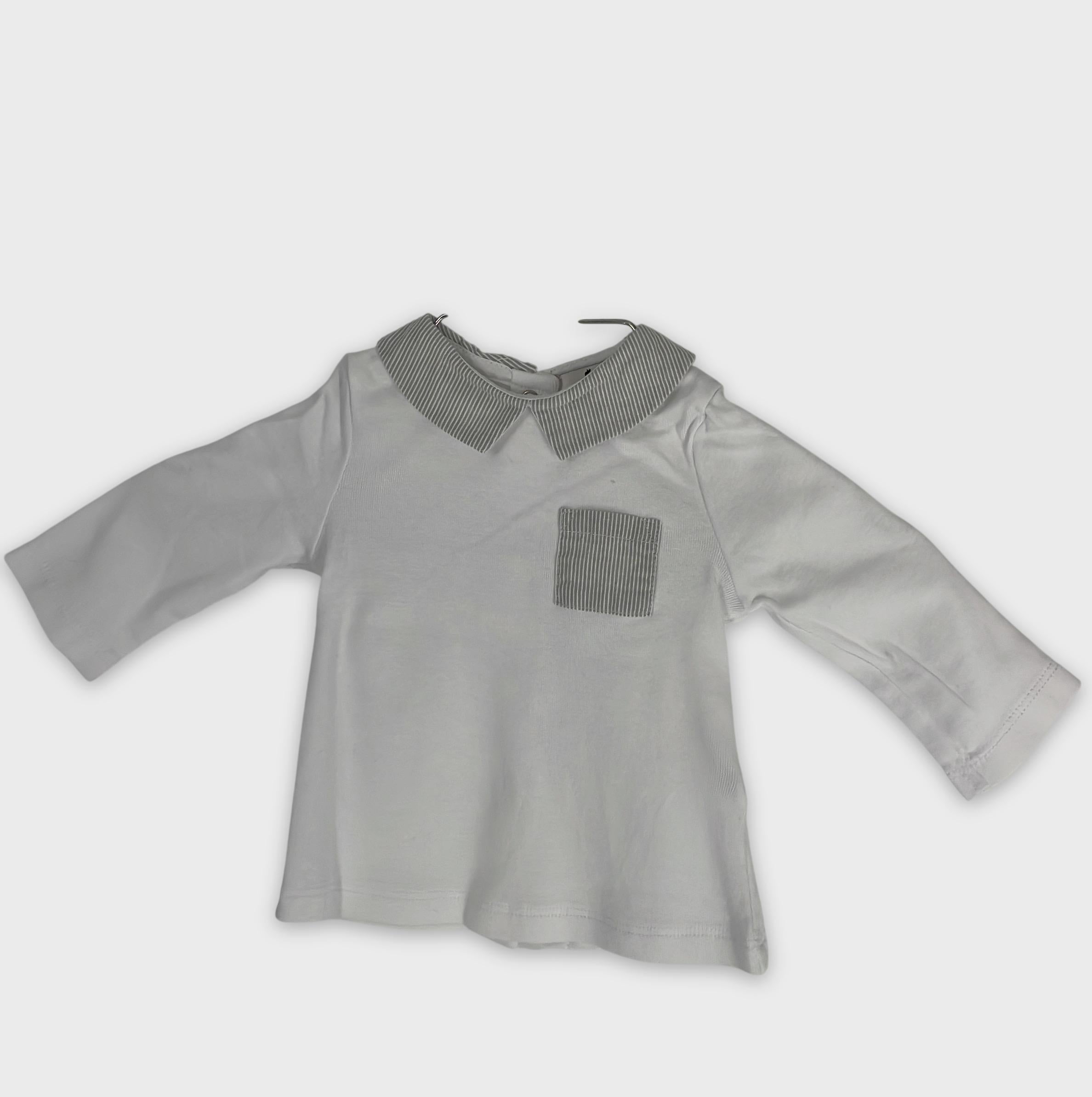 0-CYRILLUS - Polo manches longues bébé - 3 mois