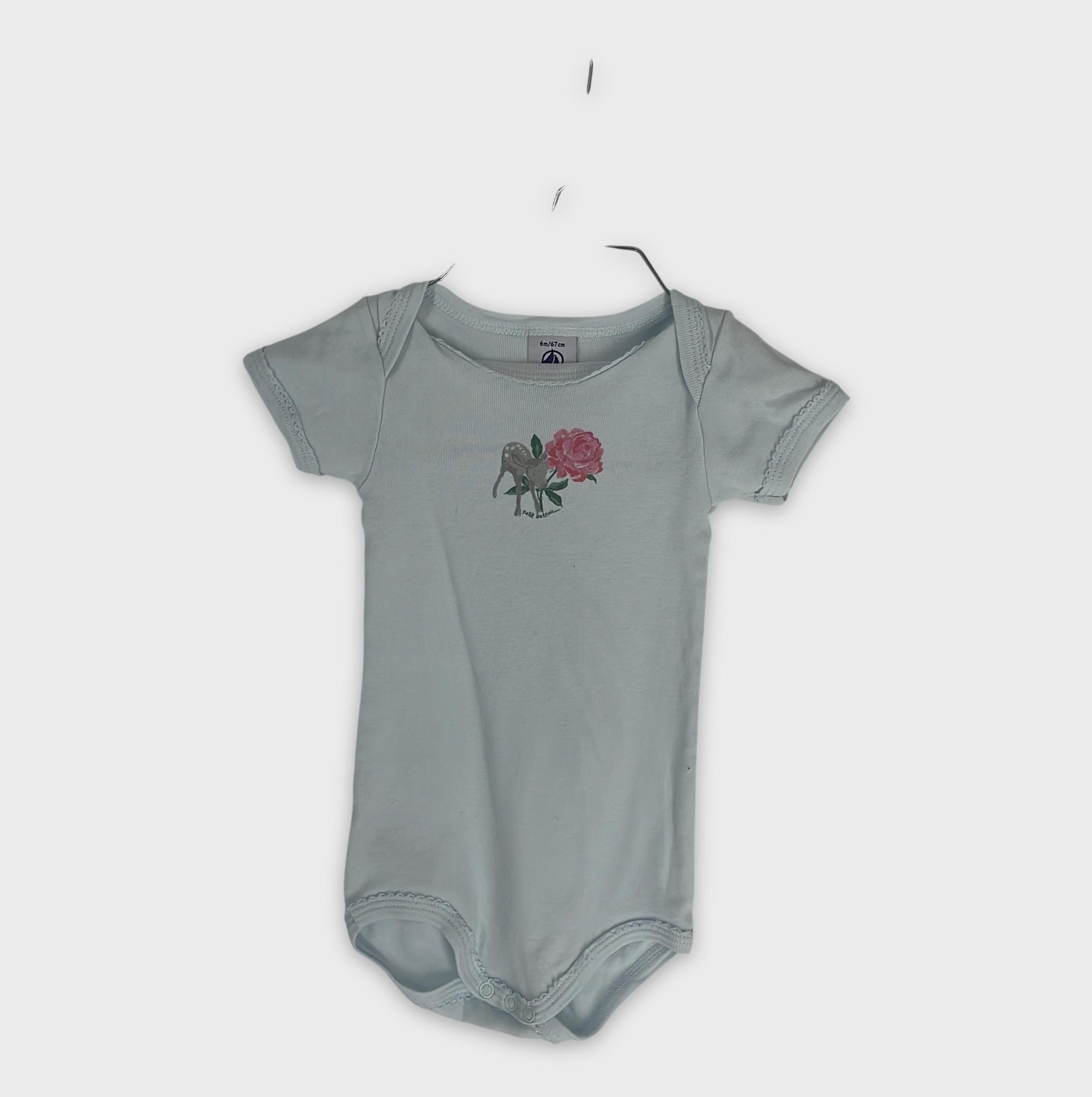0-Petit Bateau - Body bébé - 6 mois