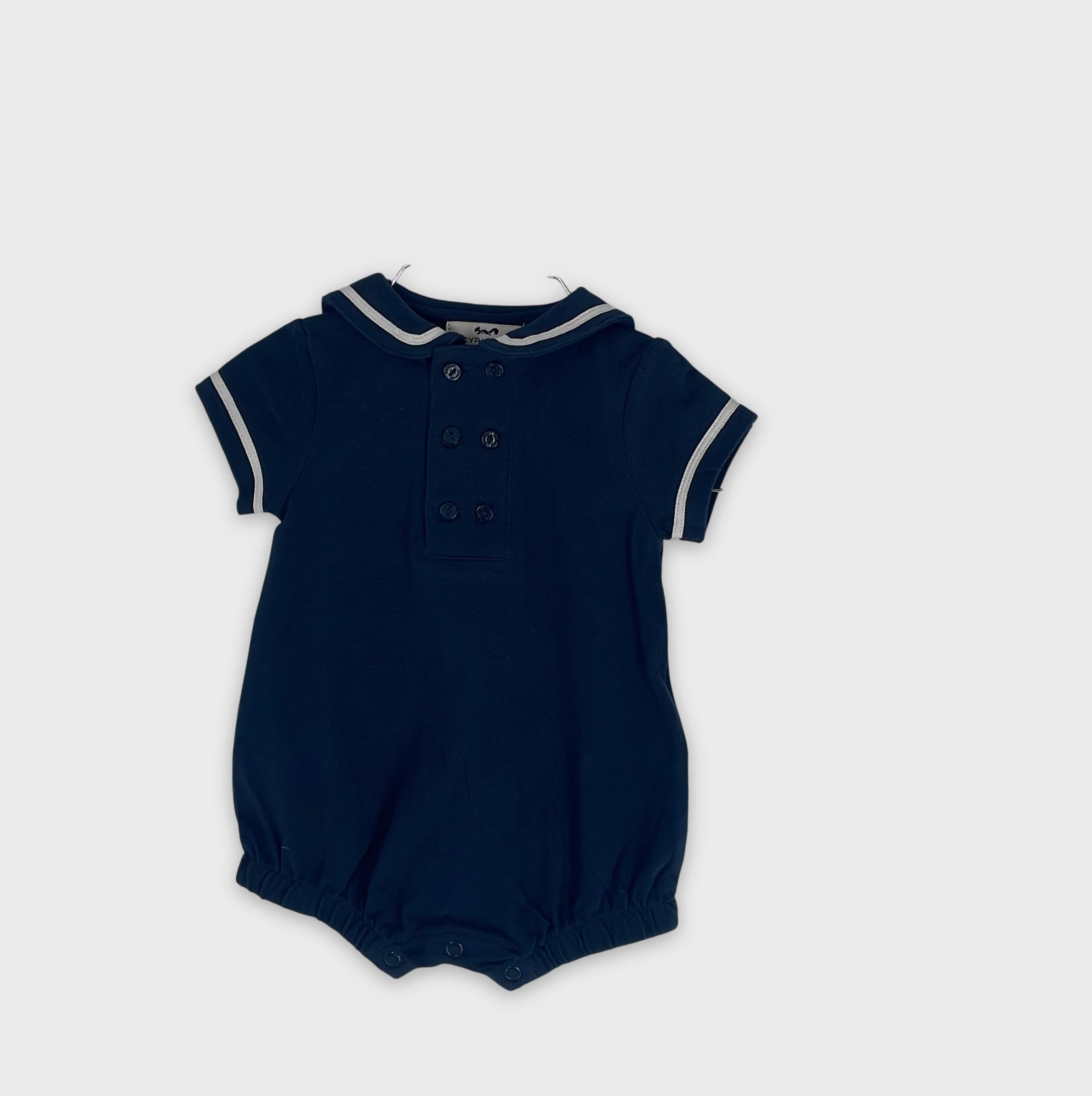 0-Cyrillus - Barboteuse Polo Bébé - 1 Mois
