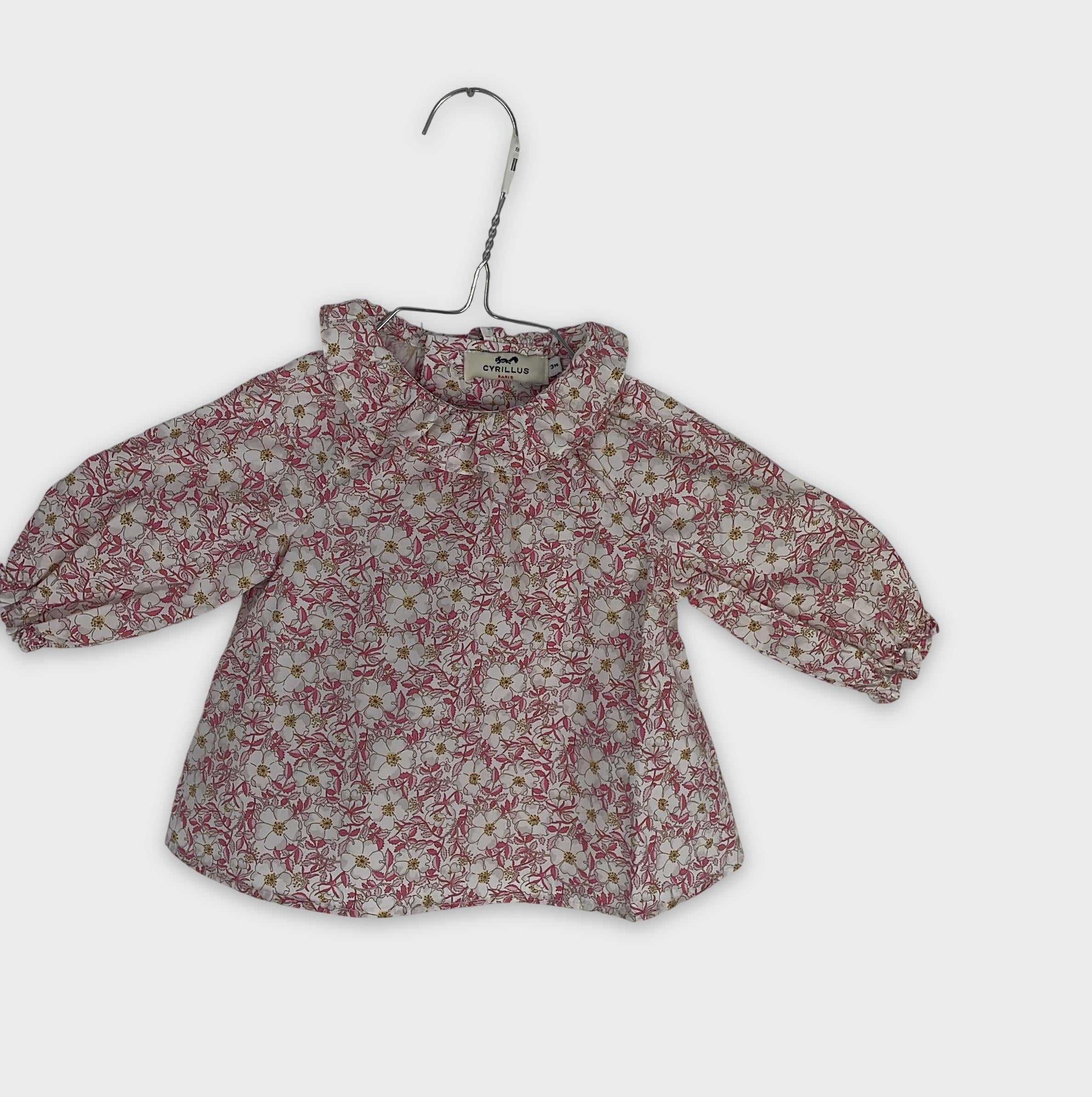 0-Cyrillus - Blouse fleurie - 3 Mois
