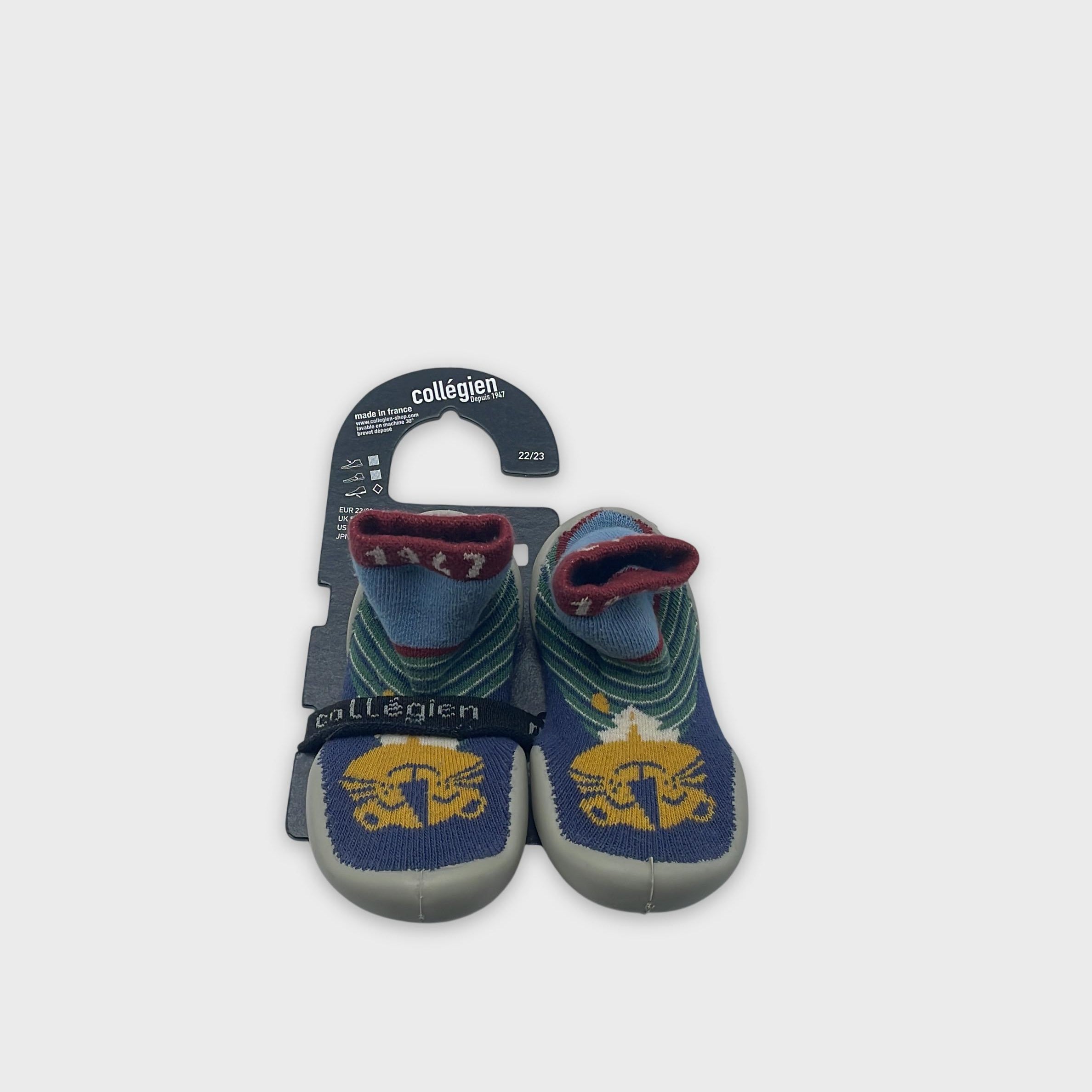 0-Collégien - Chaussons-chaussettes - T. 22/23