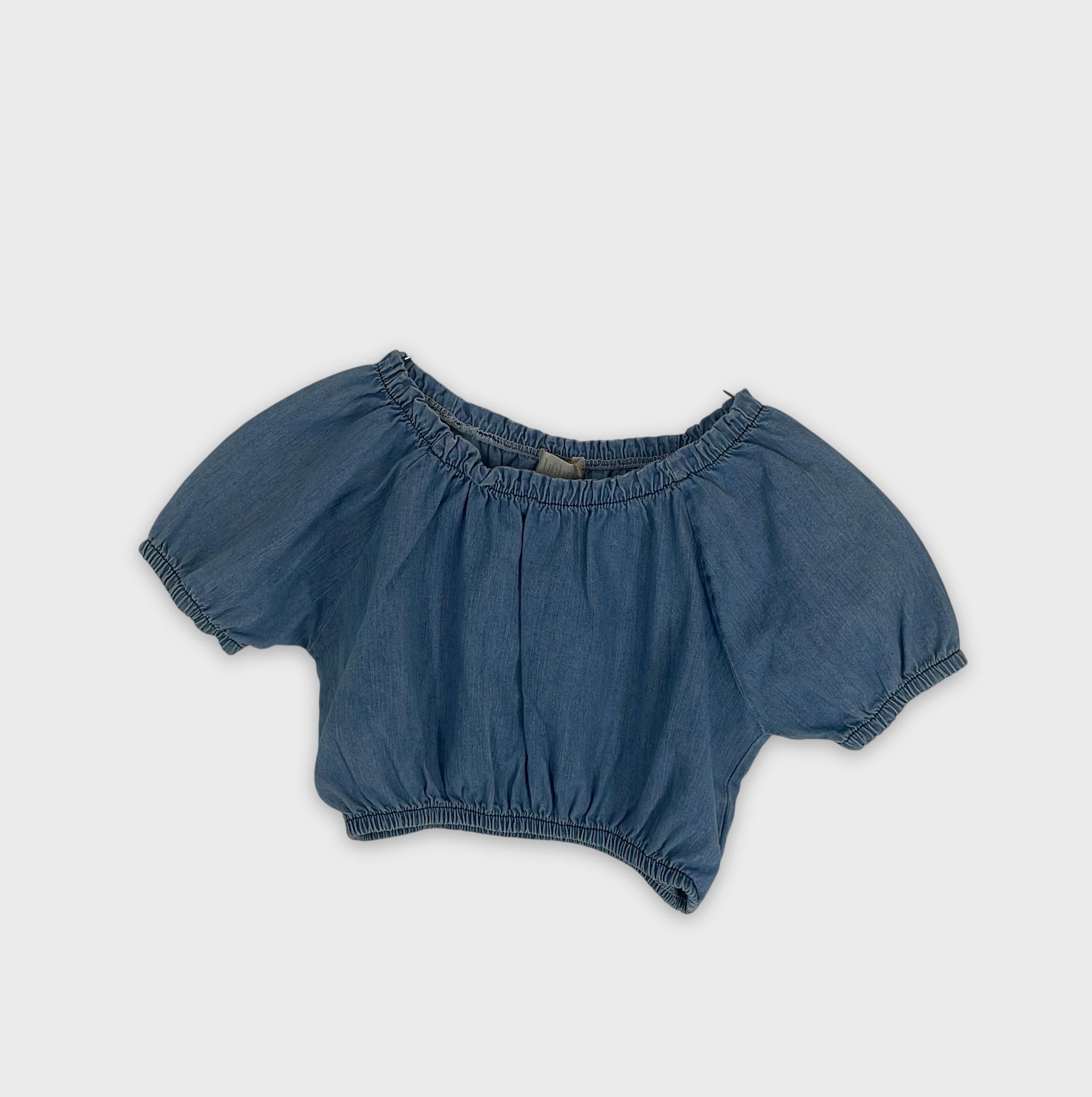 0-Búho - Crop Top Denim - Taille Inconnue