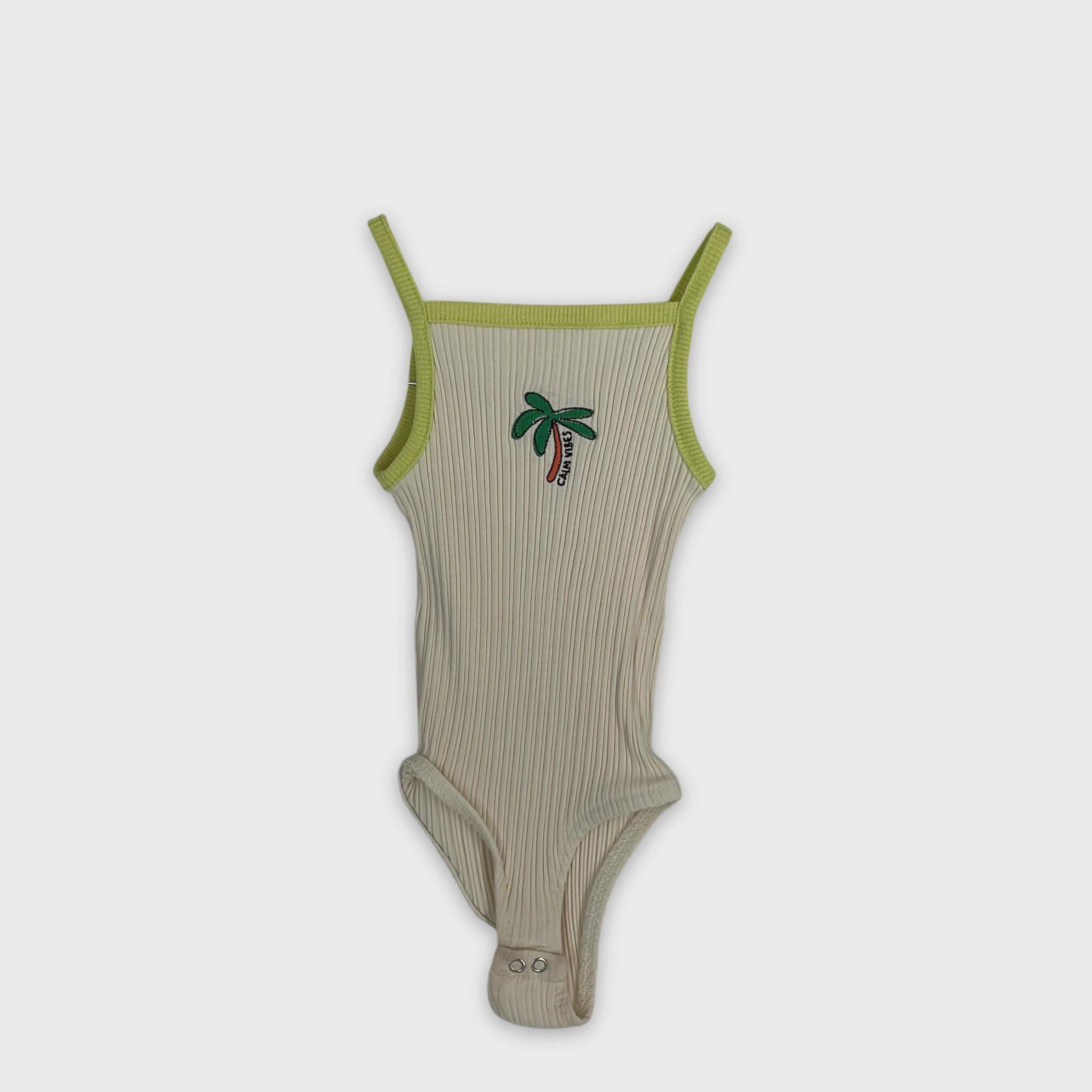 0-Zara - Body Côtelé 'Calm Vibes' - 12-18 Mois