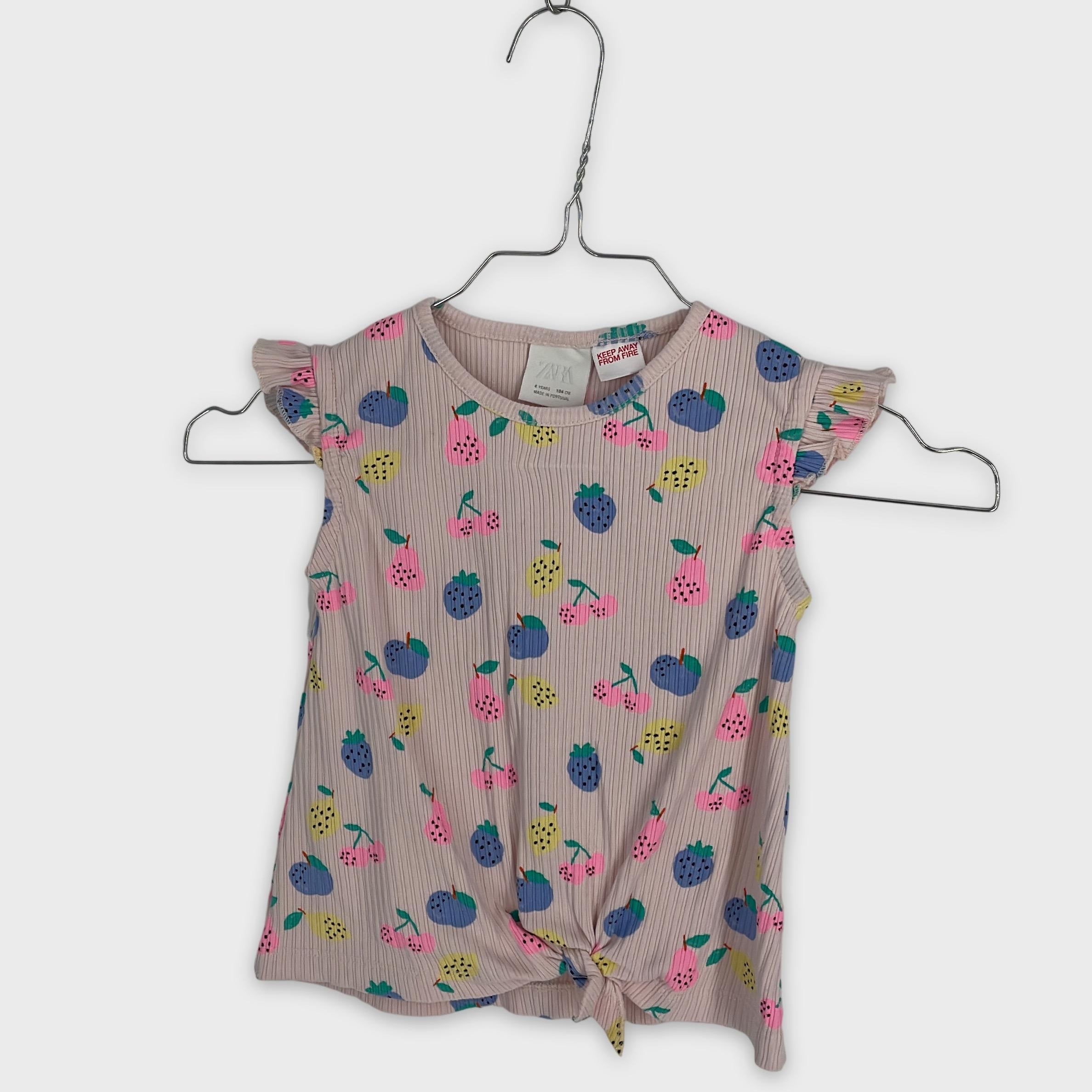 0-ZARA - Haut côtelé à motifs fruits - 3-4 ans (104 cm)