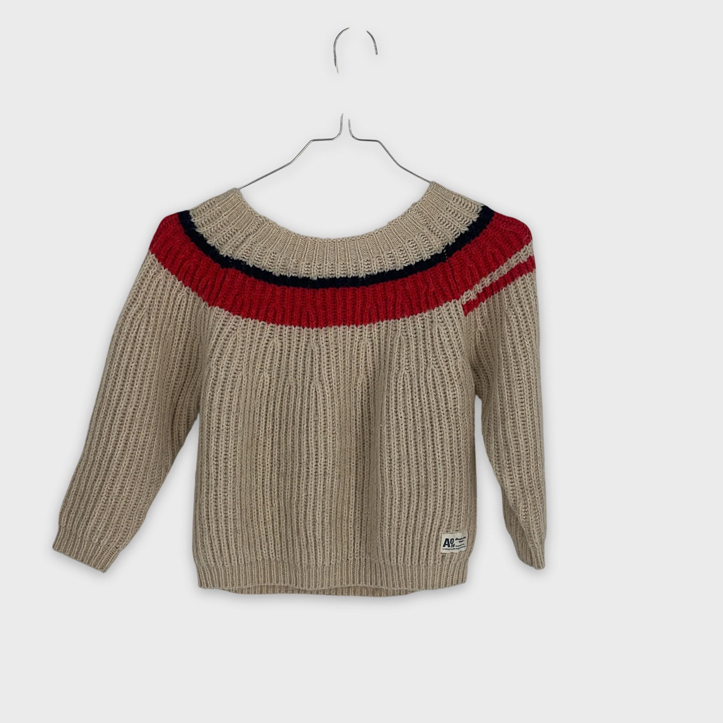 0-AO 76 American Outfitters - Pull en maille côtelée - Taille 6