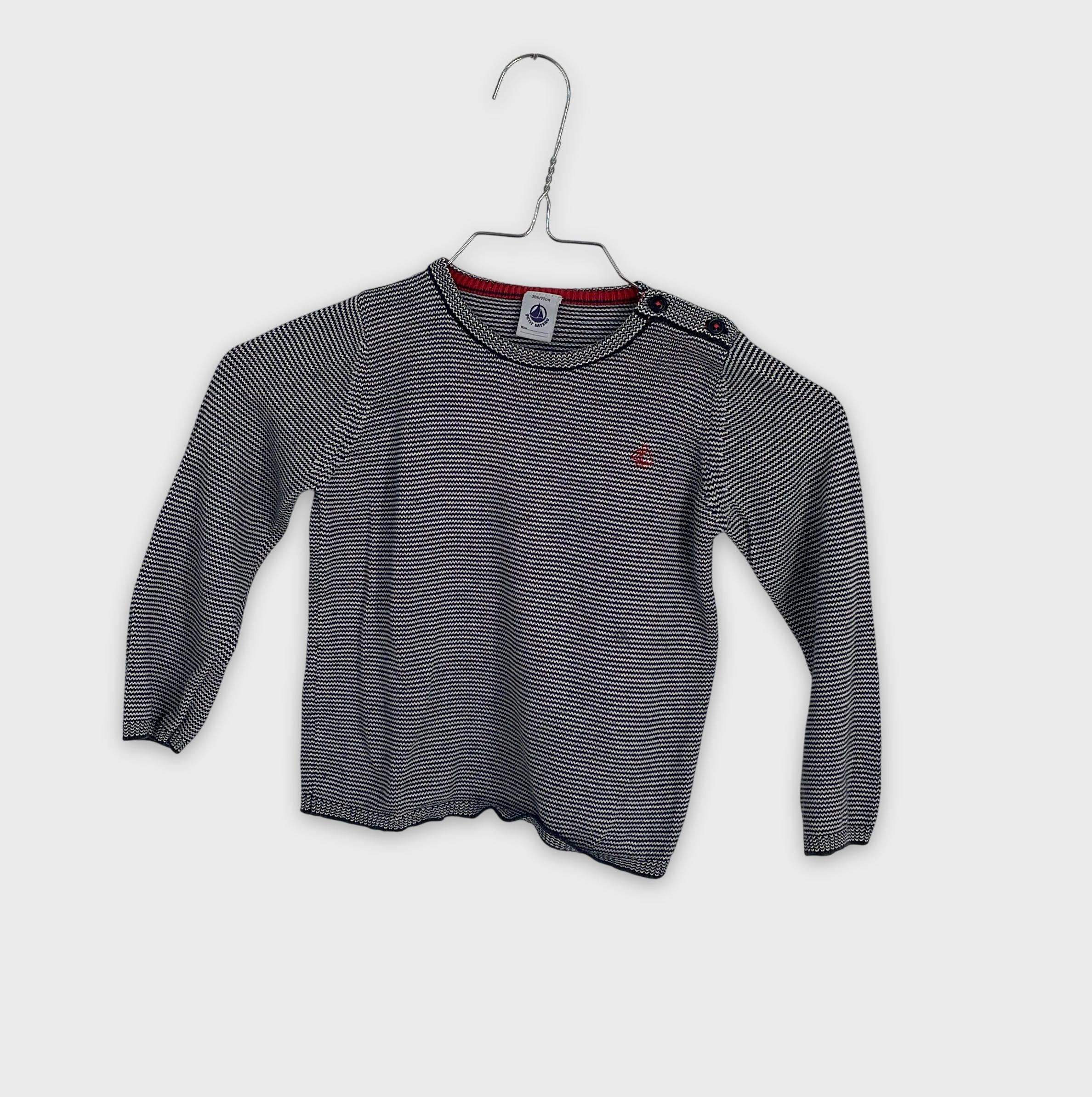 0-Petit Bateau - Pull - 36m/95cm