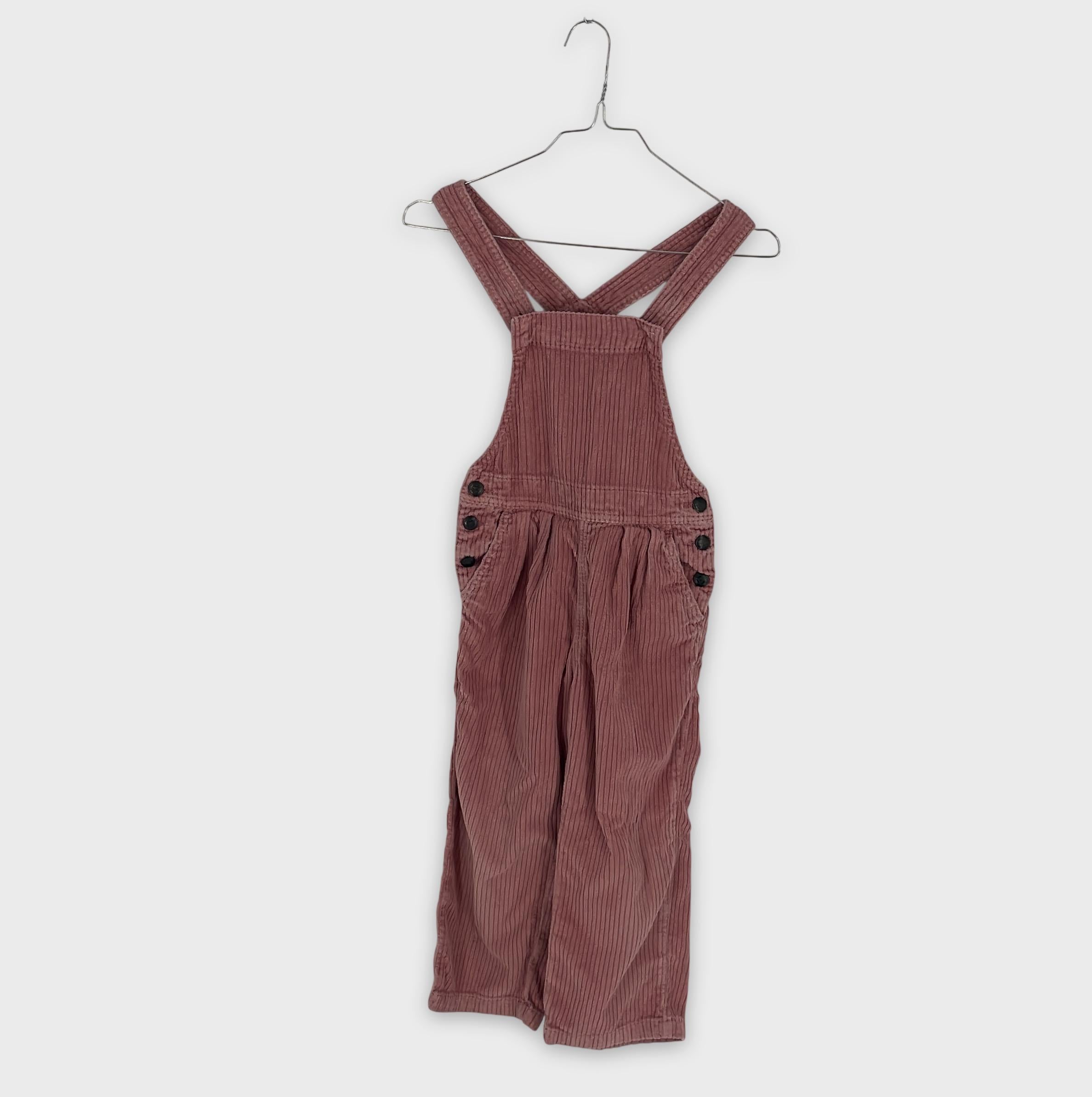 0-Sweet Honey - Robe salopette en velours côtelé - L (6/7 ans)