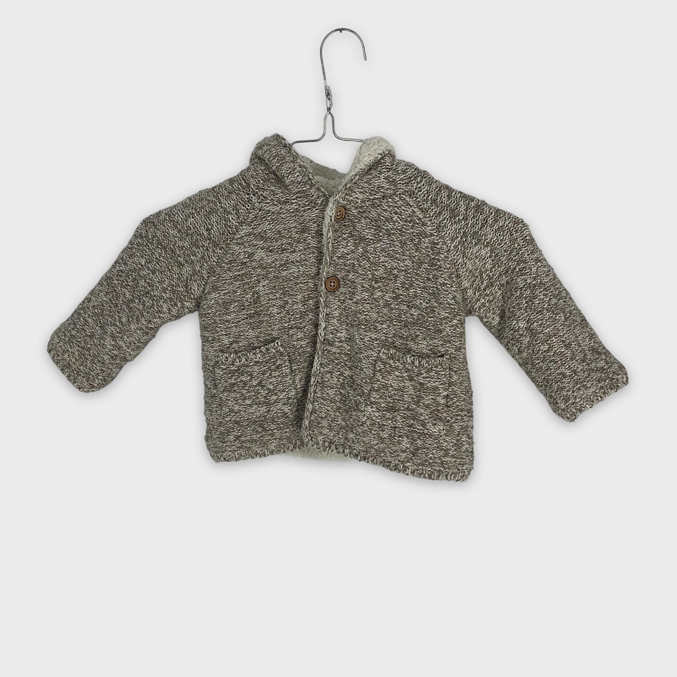0-ZARA - Veste tricotée - 9-12 Mois