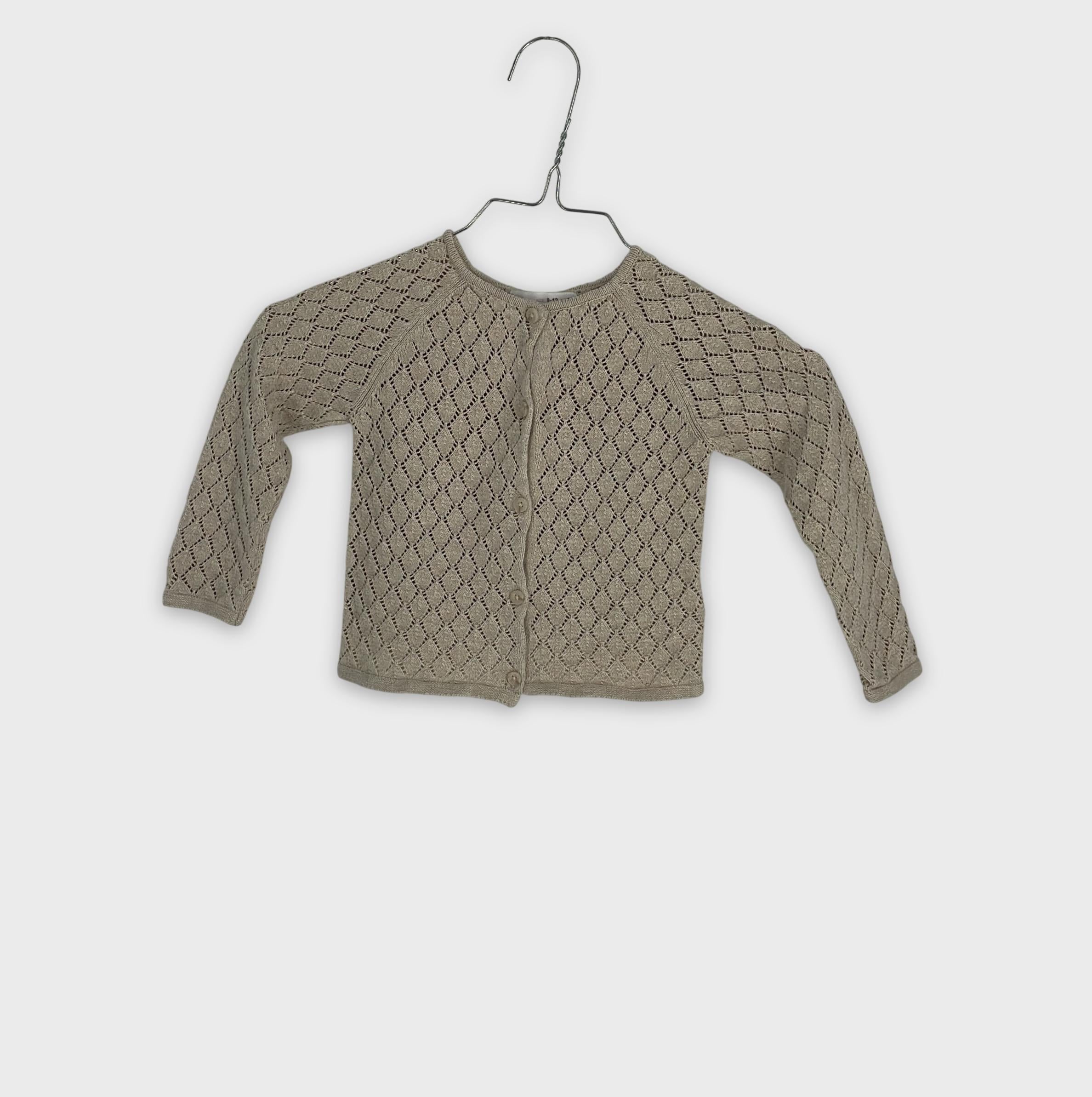 0-ZARA - Gilet en maille ajourée - 9-12 mois