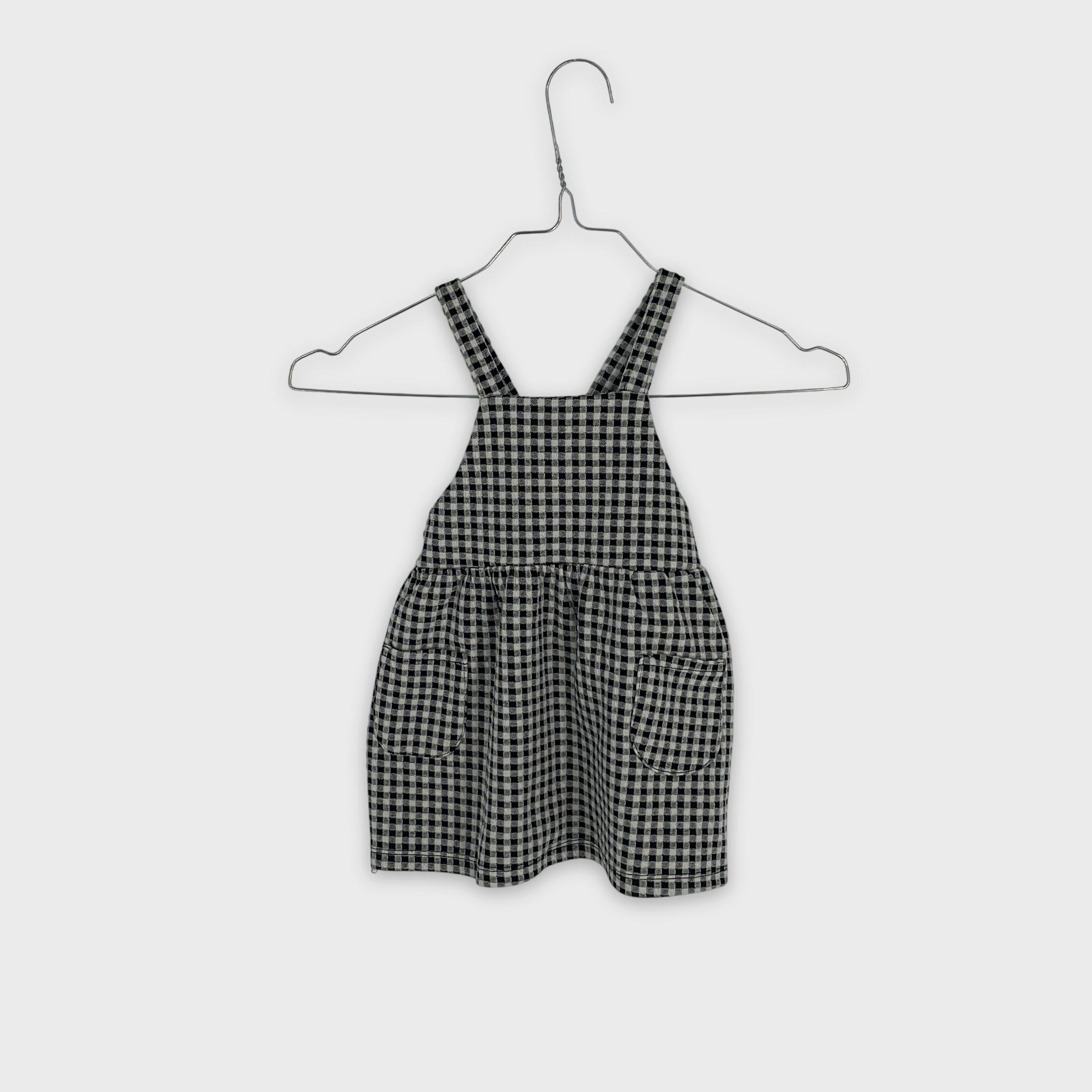 0-Inconnu - Robe à bretelles à carreaux - 9-12 mois