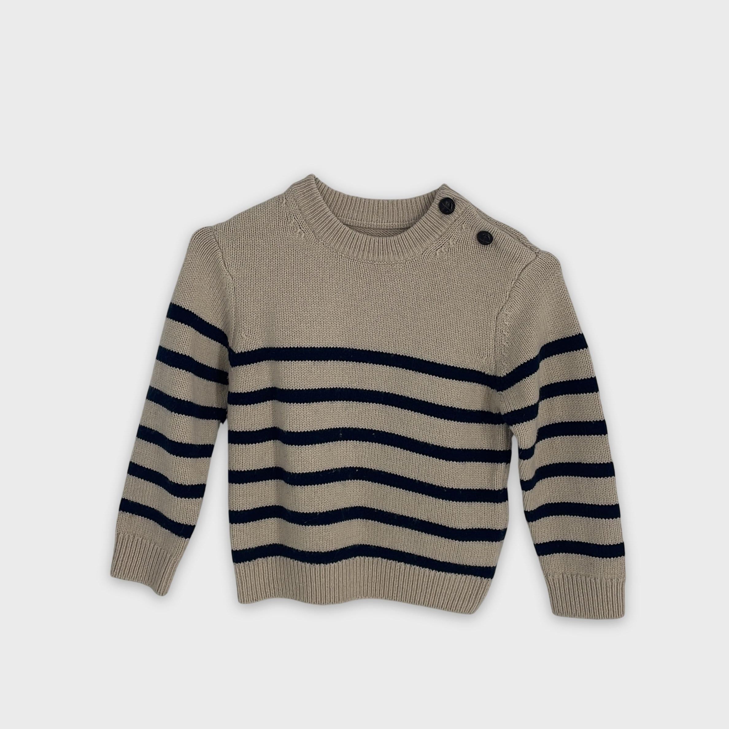 0-Cyrillus - Pull Rayé - 4 ans