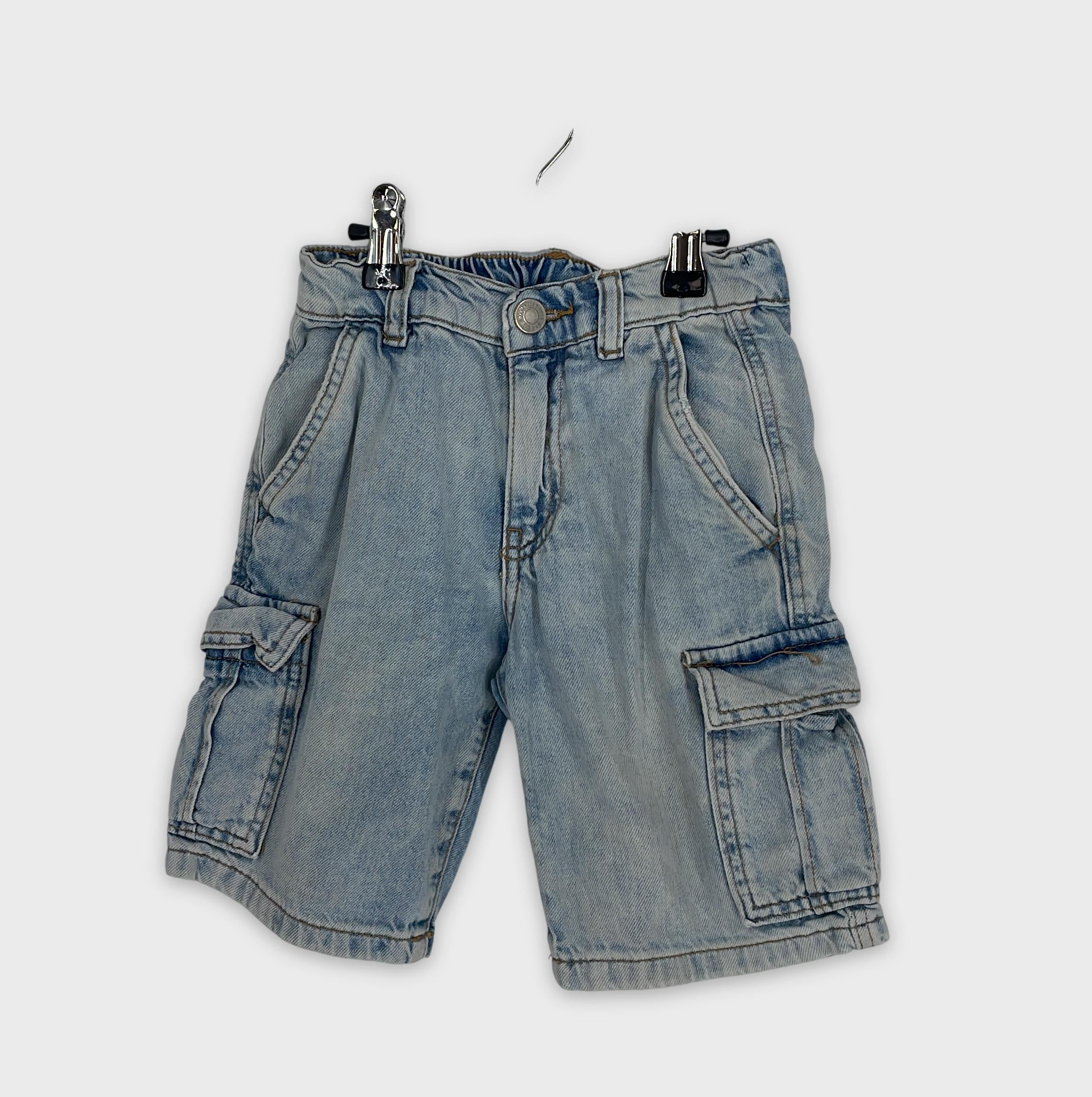 0-ZARA - Short Cargo en Jean - Taille 7 ans