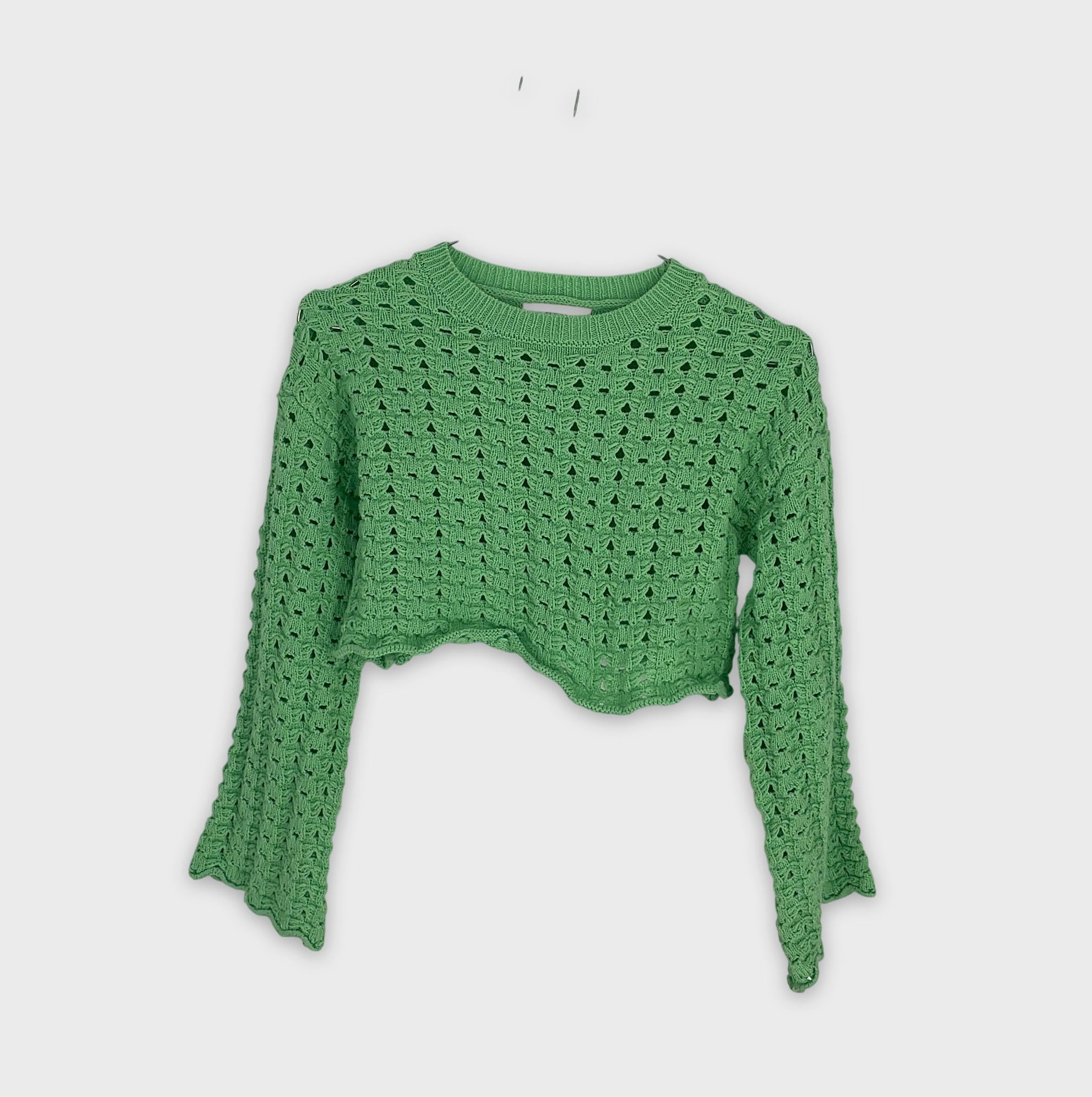 0-Zara - Pull court ajouré - Taille 9-10 ans