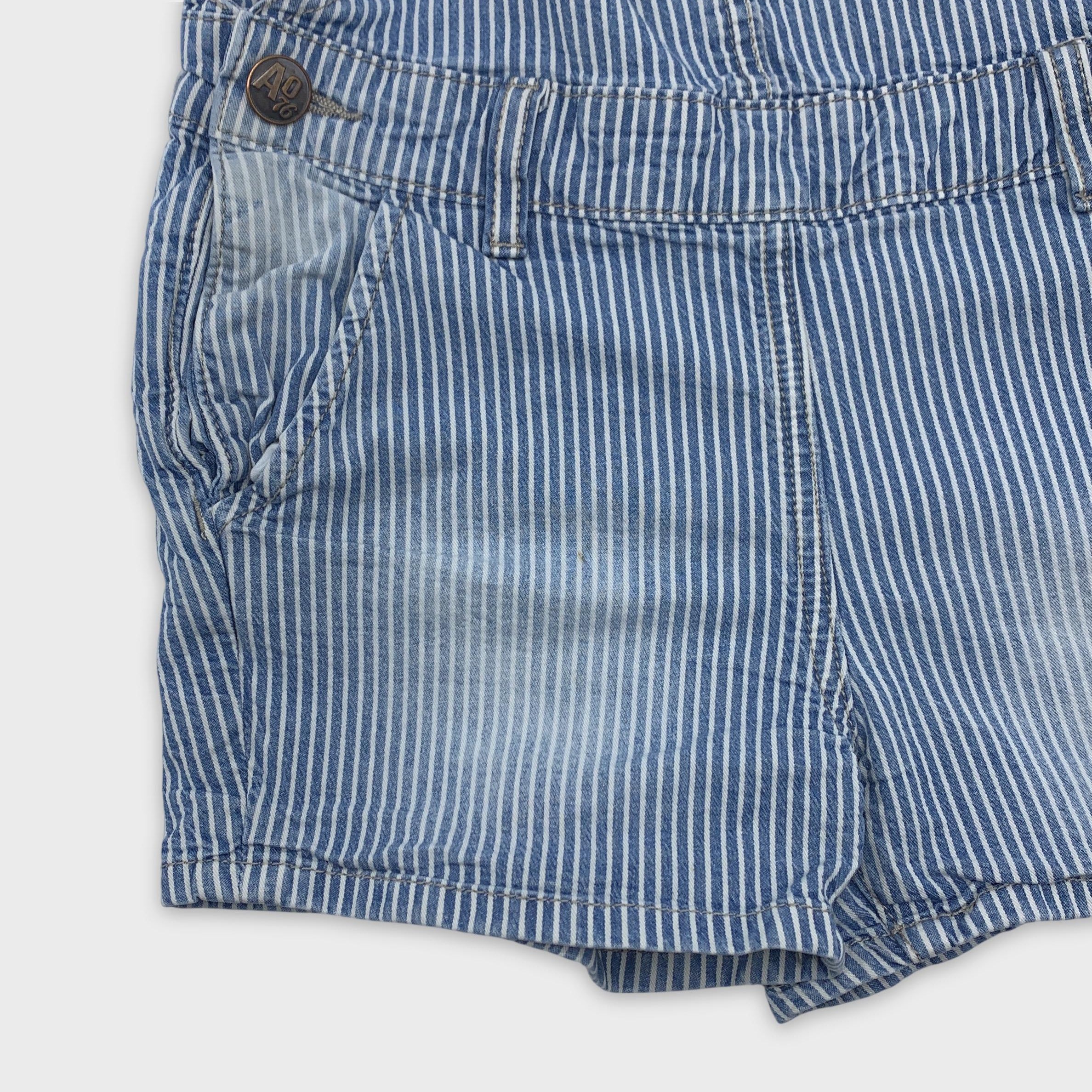 0-AO 76 - Short en jean rayé - Inconnu
