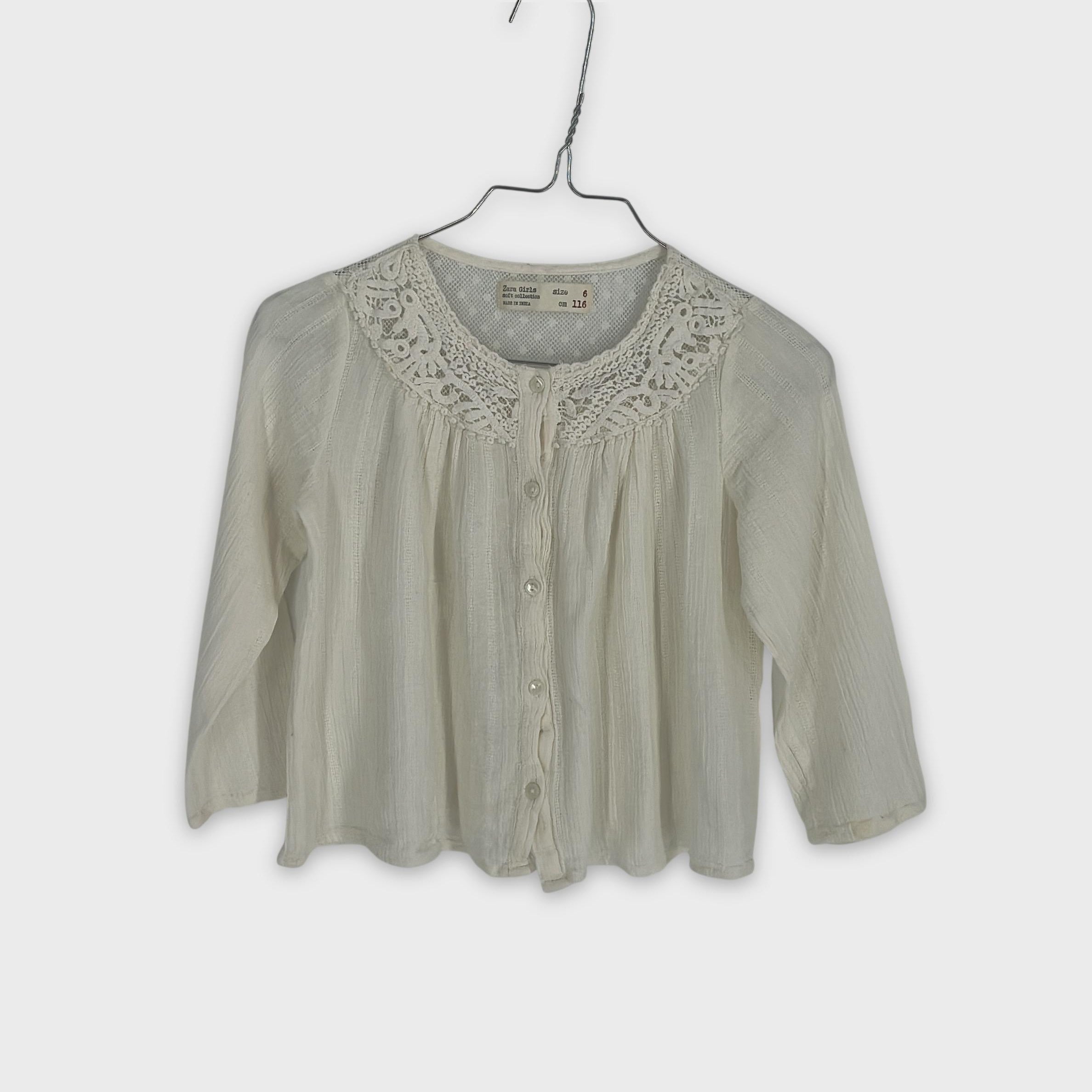 0-Zara Girls - Blouse - Taille 6 ans (116 cm)