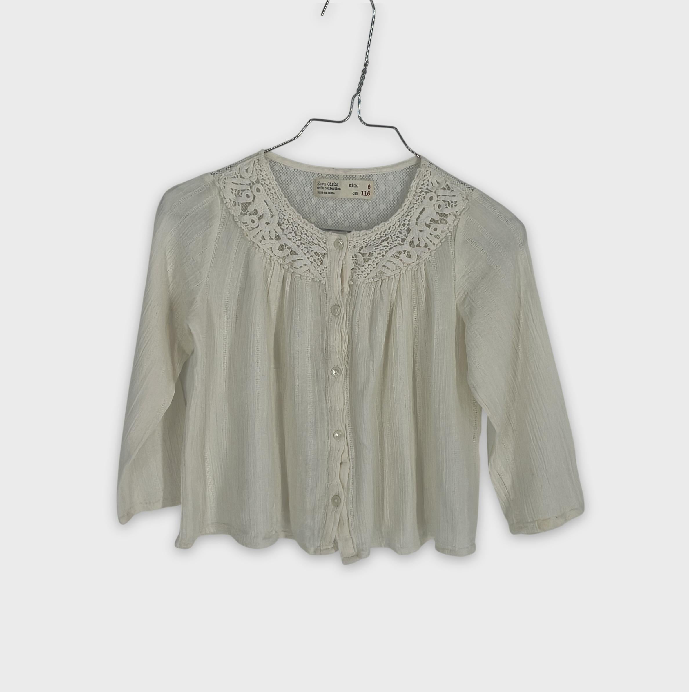 0-Zara Girls - Blouse - Taille 6 ans (116 cm)