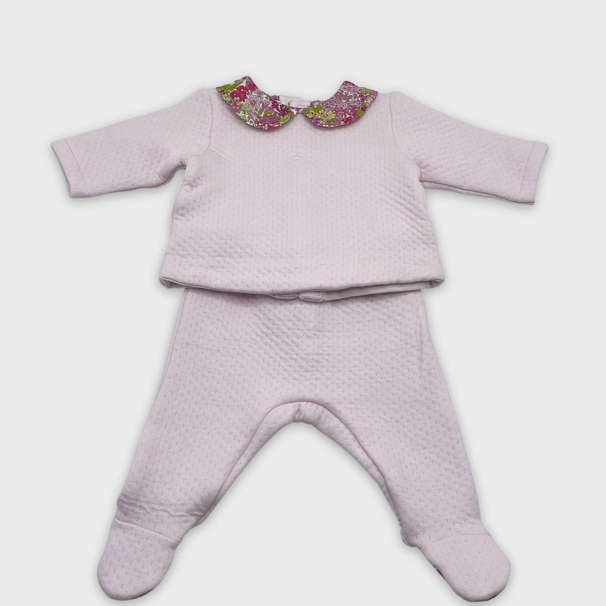 0-Jacadi - Ensemble Bébé Gilet et Pantalon - 3M