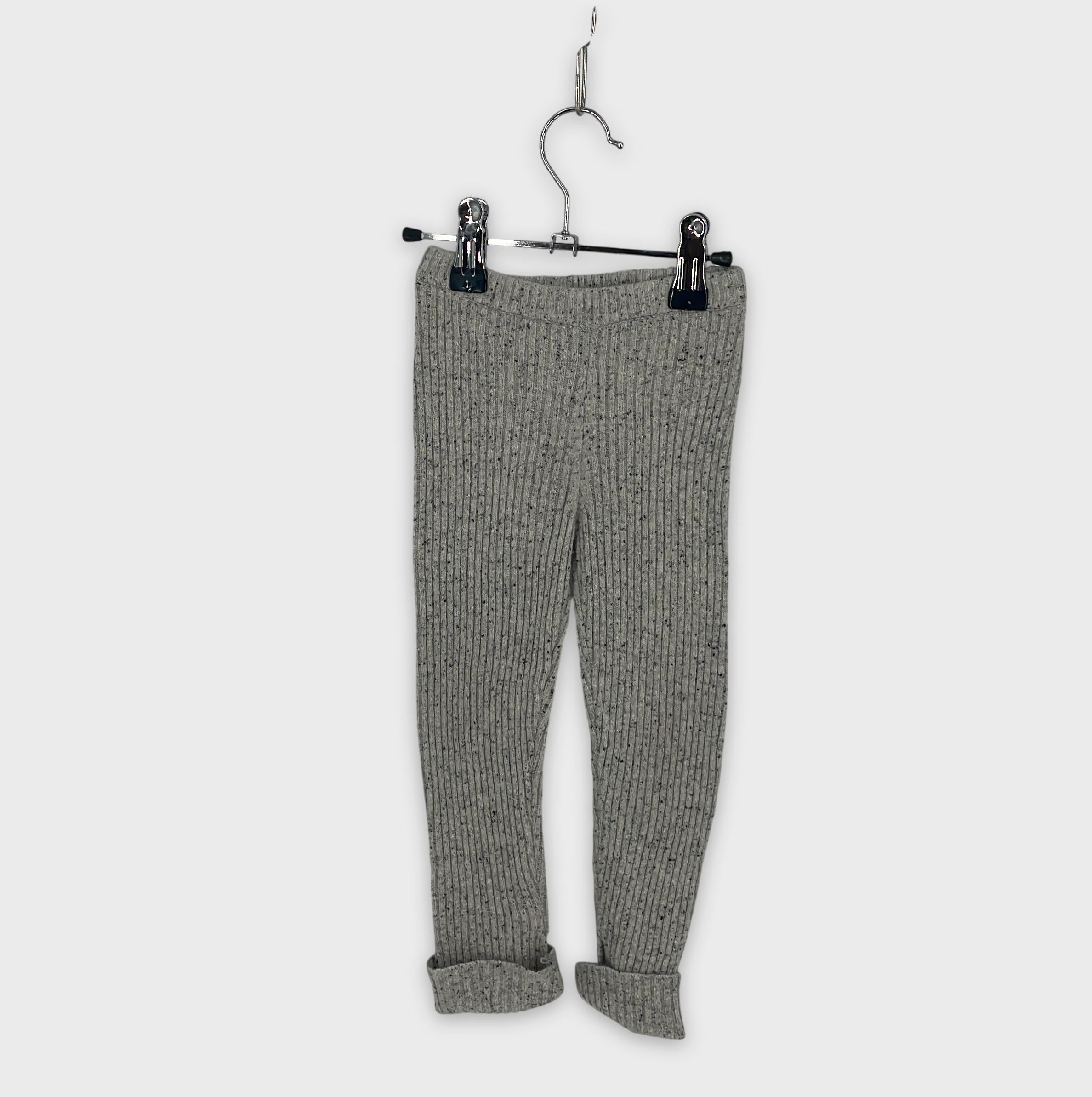 0-Búho. - Legging côtelé - Gris chiné