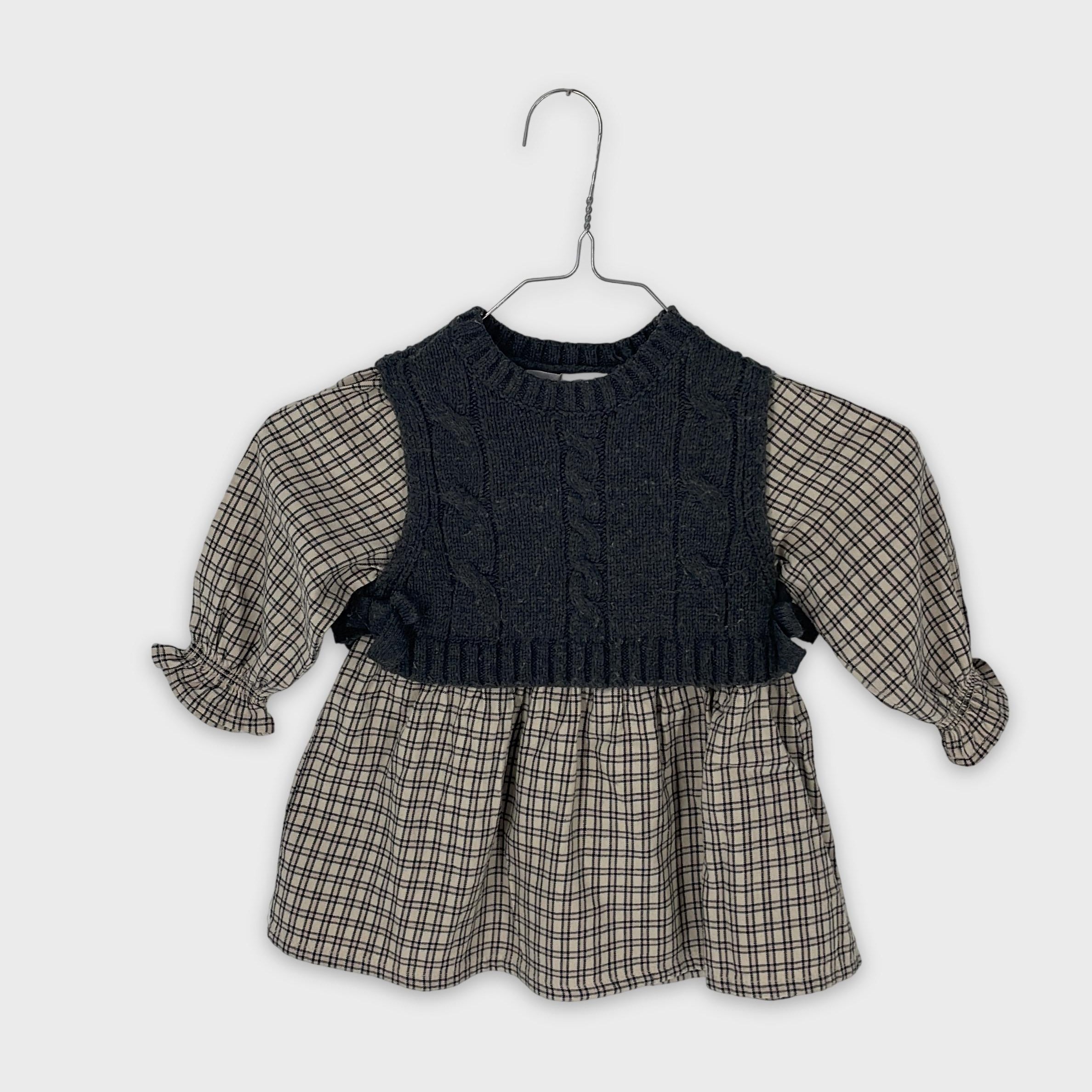0-ZARA - Robe à carreaux avec pull - 18 mois
