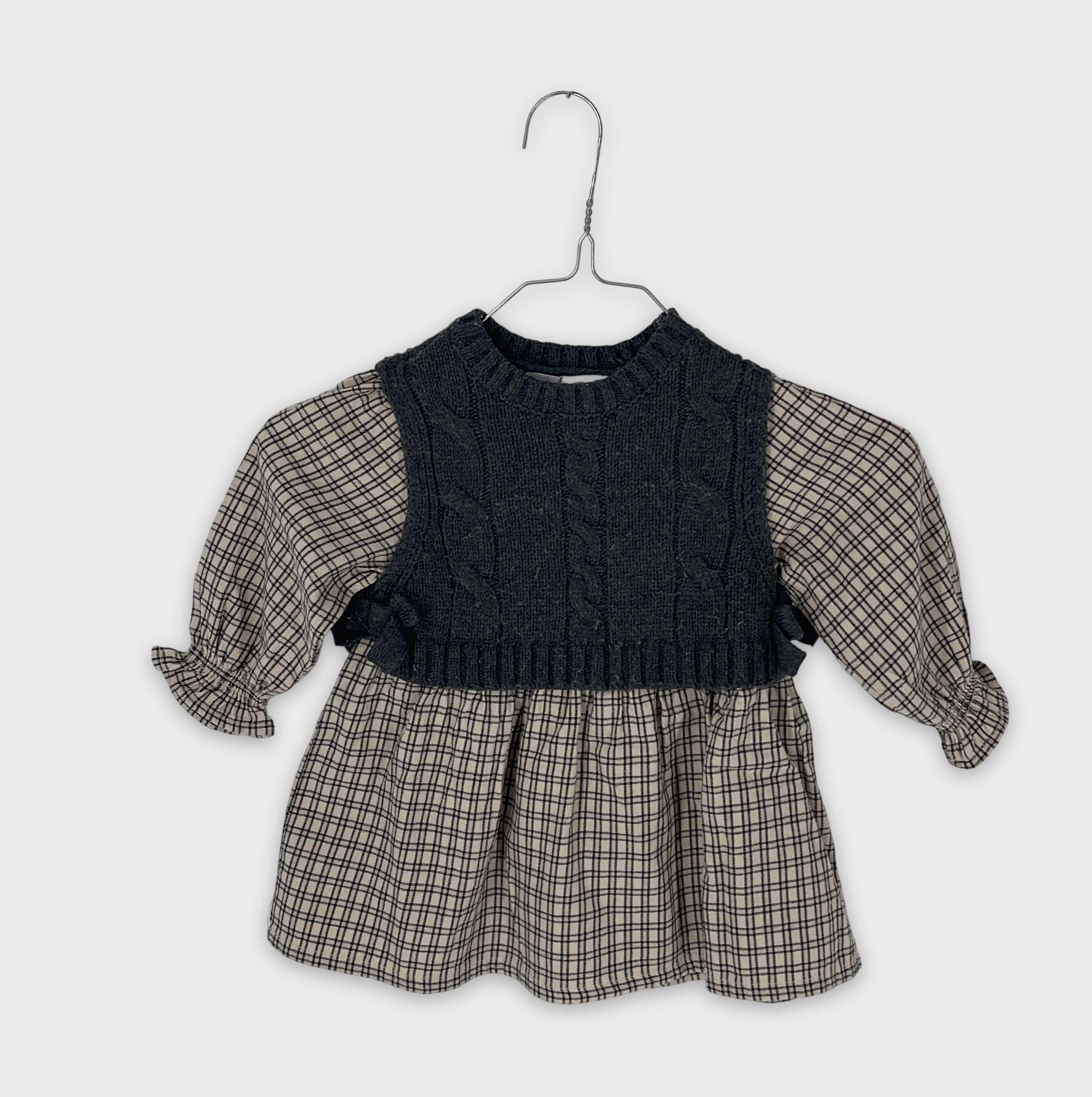 0-ZARA - Robe à carreaux avec pull - 18 mois