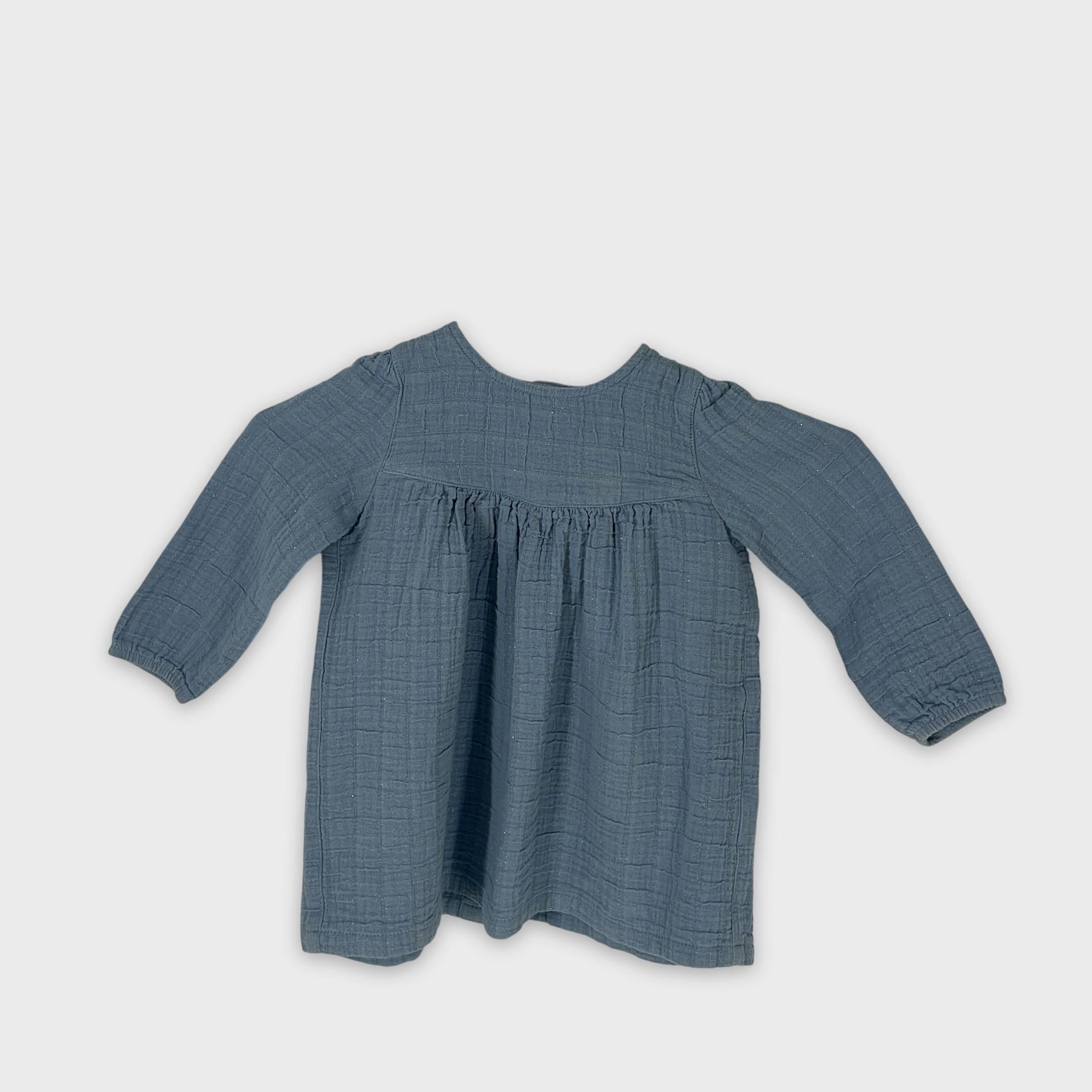0-P'TIT FILOU - Blouse en gaze de coton - 12M