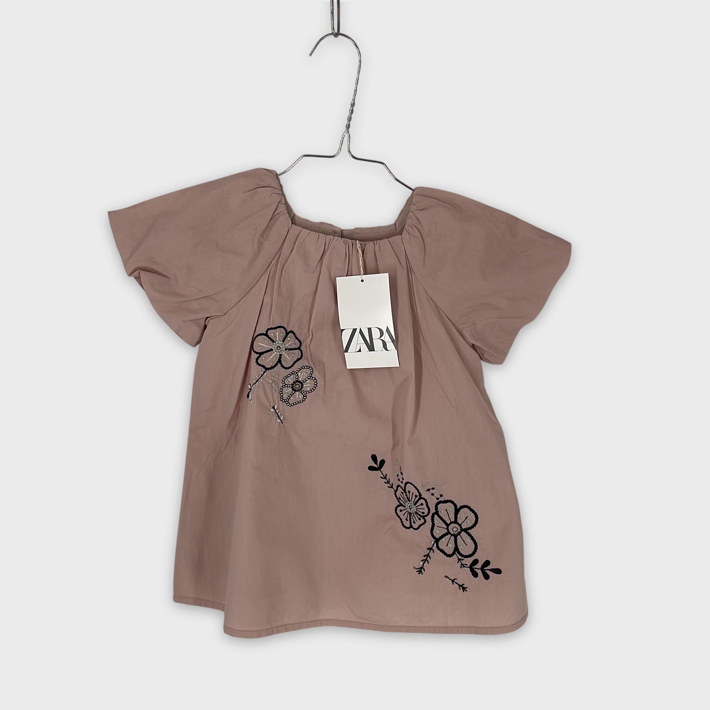 0-Zara - Top brodé - 1 1/2 ans