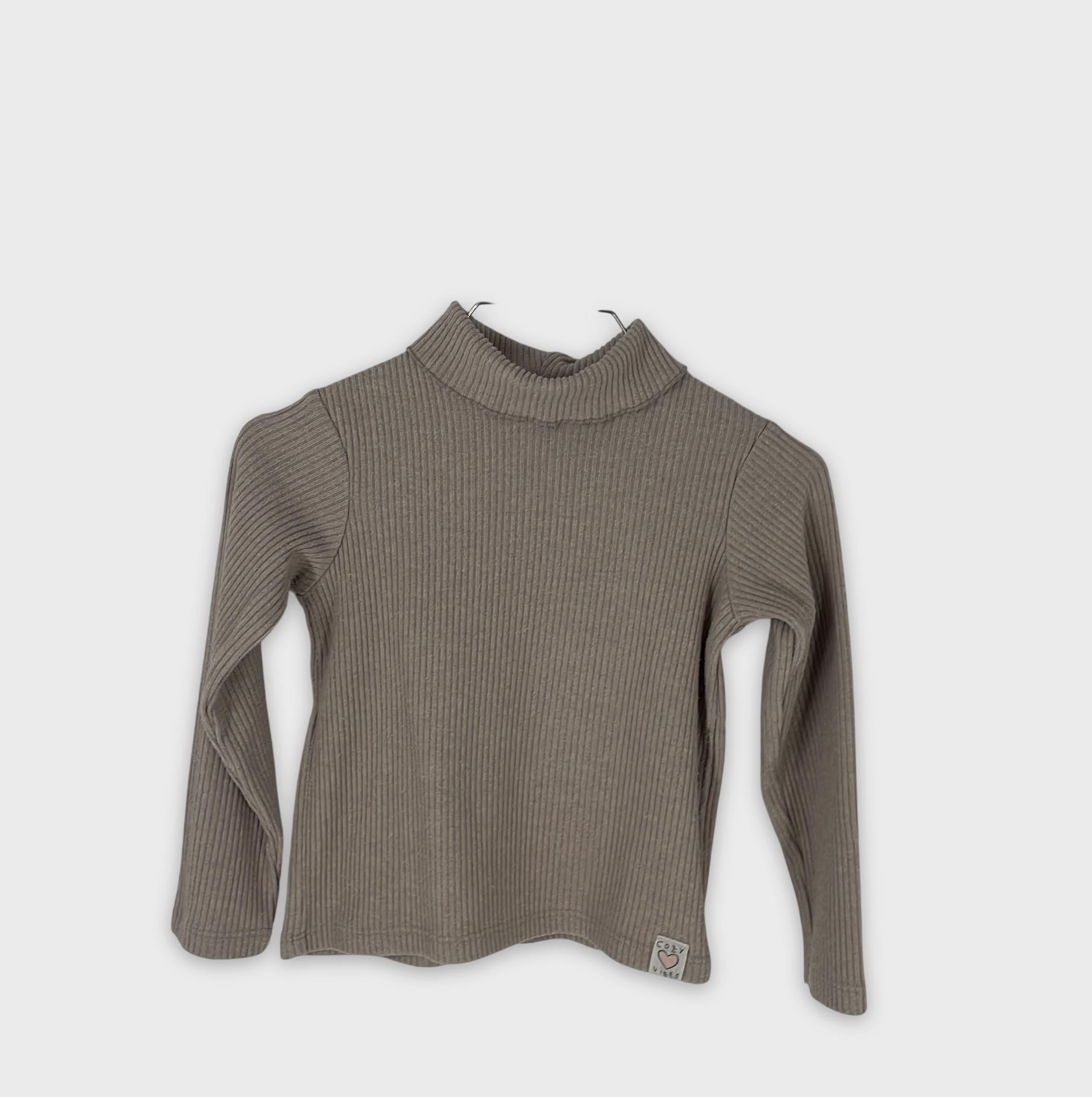 0-ZARA - T-shirt manches longues côtelé - 4 ans