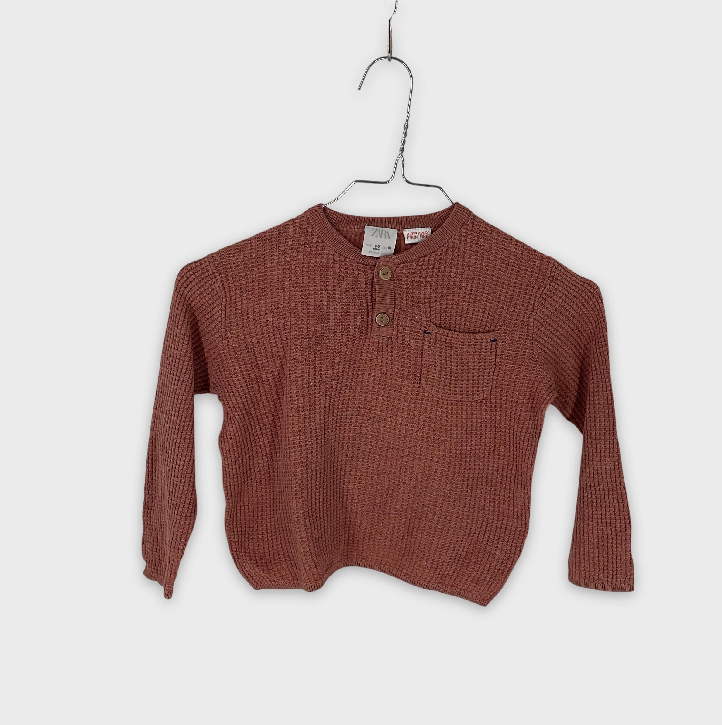 0-ZARA - Pull en maille côtelée - 2-3 ans