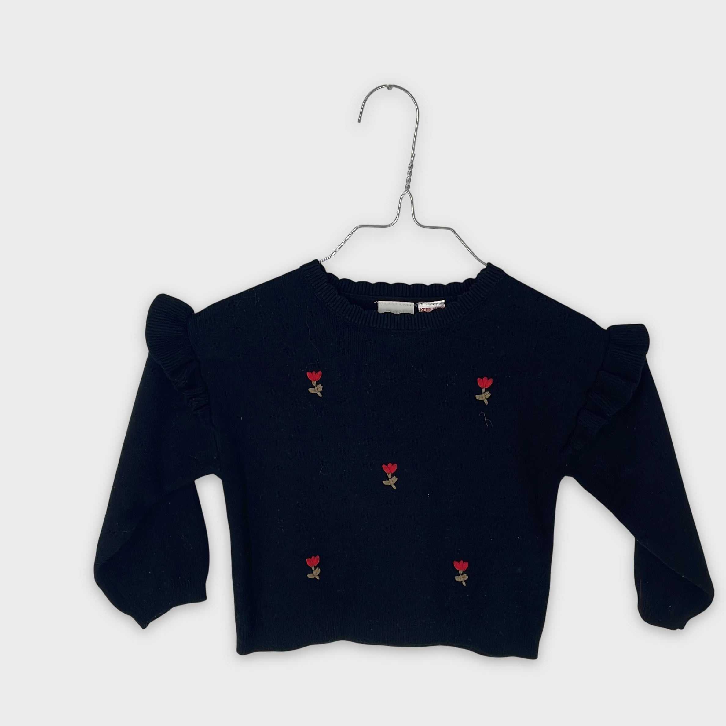 0-ZARA - Pull à Fleurs - 3 Ans