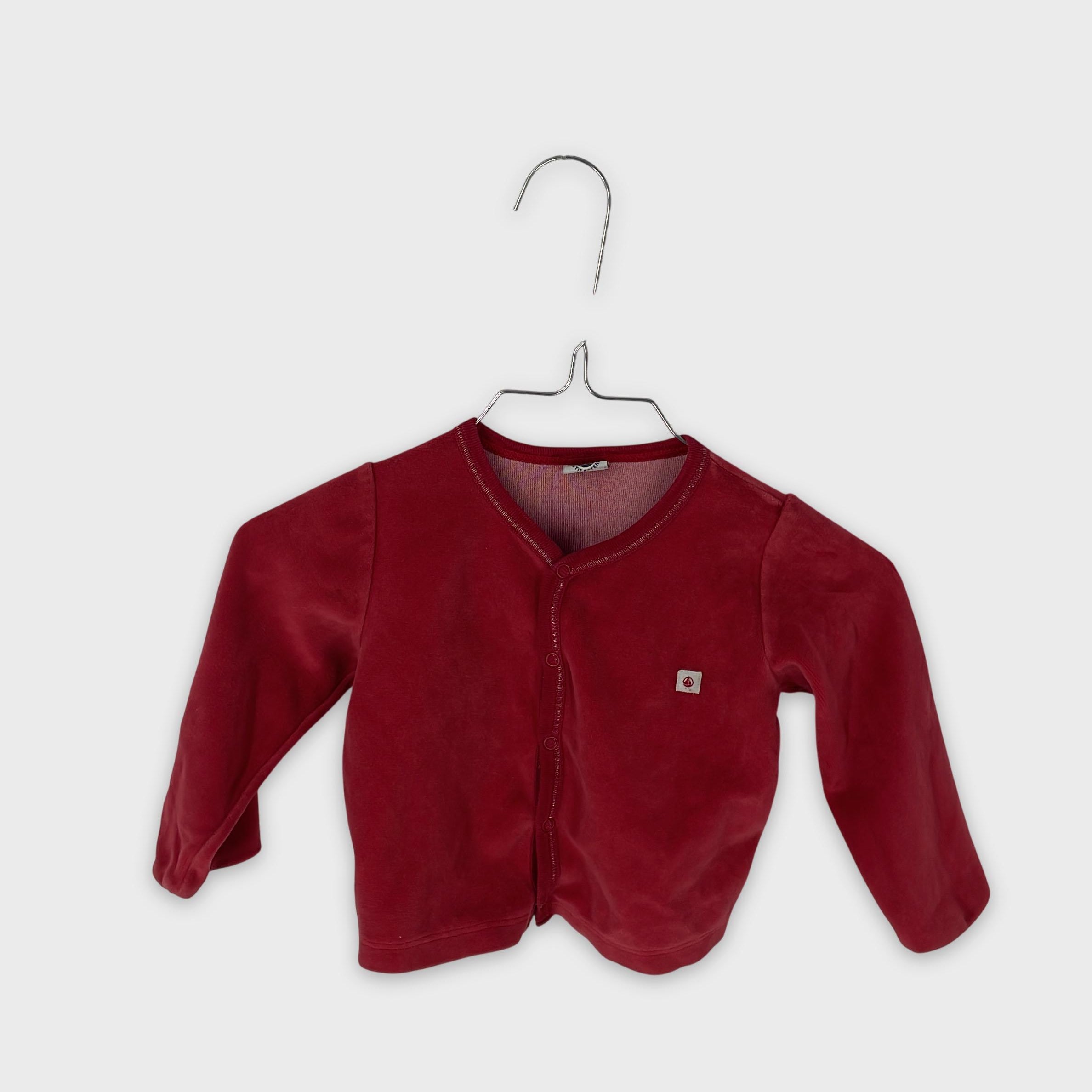 0-Petit Bateau - Cardigan en Velours - 18 mois