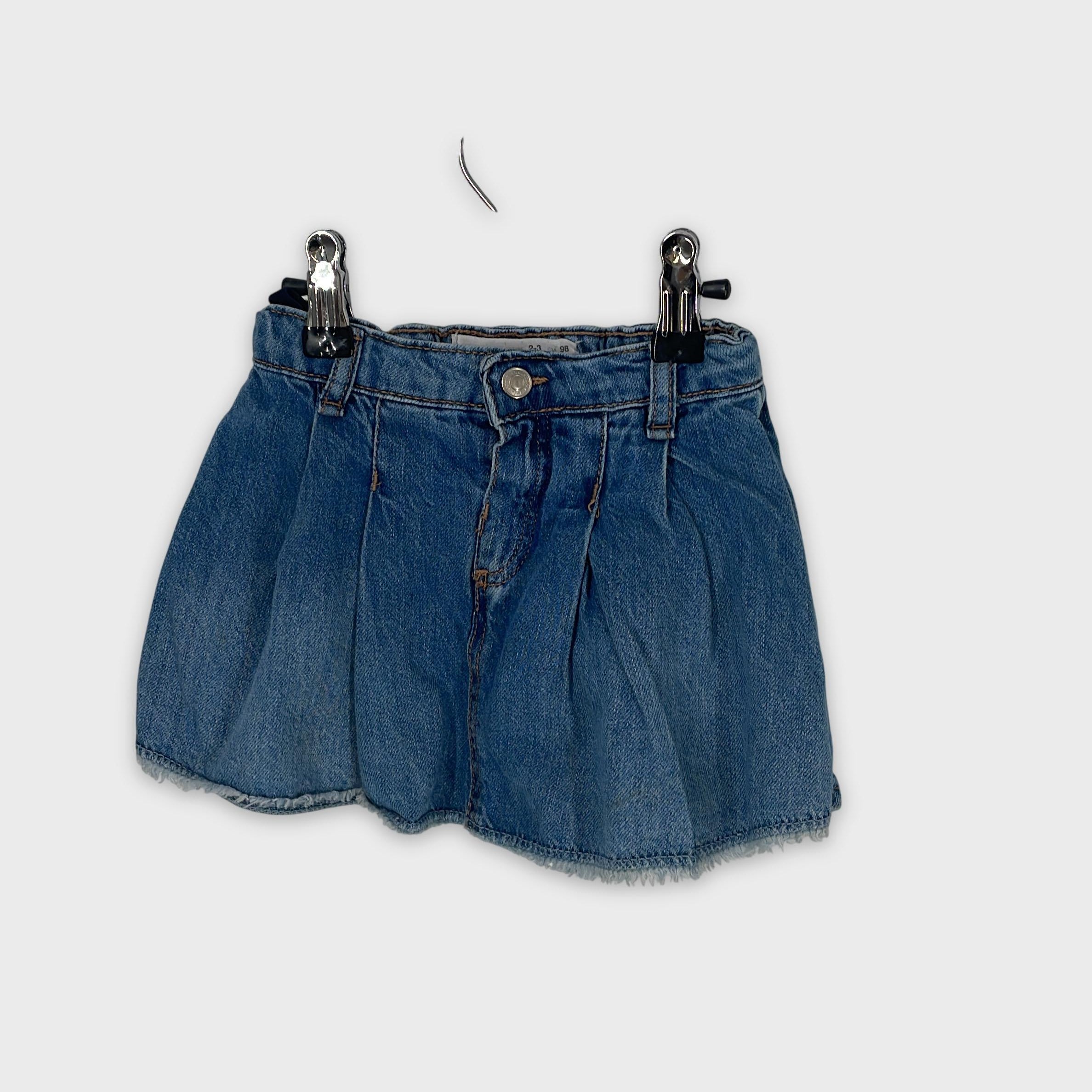 0-ZARA - Jupe en jean - 2-3 ans