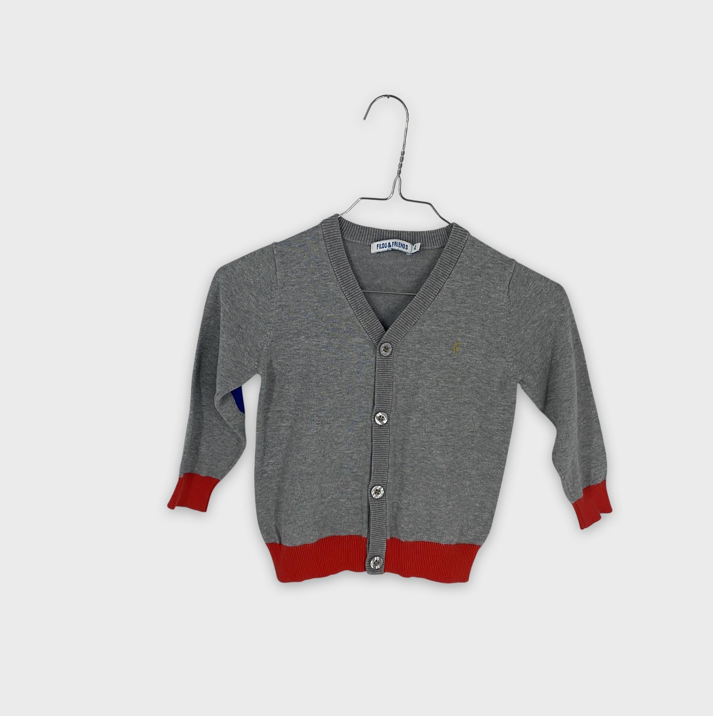 0-FILOU & FRIENDS - Cardigan - Taille 4 ans