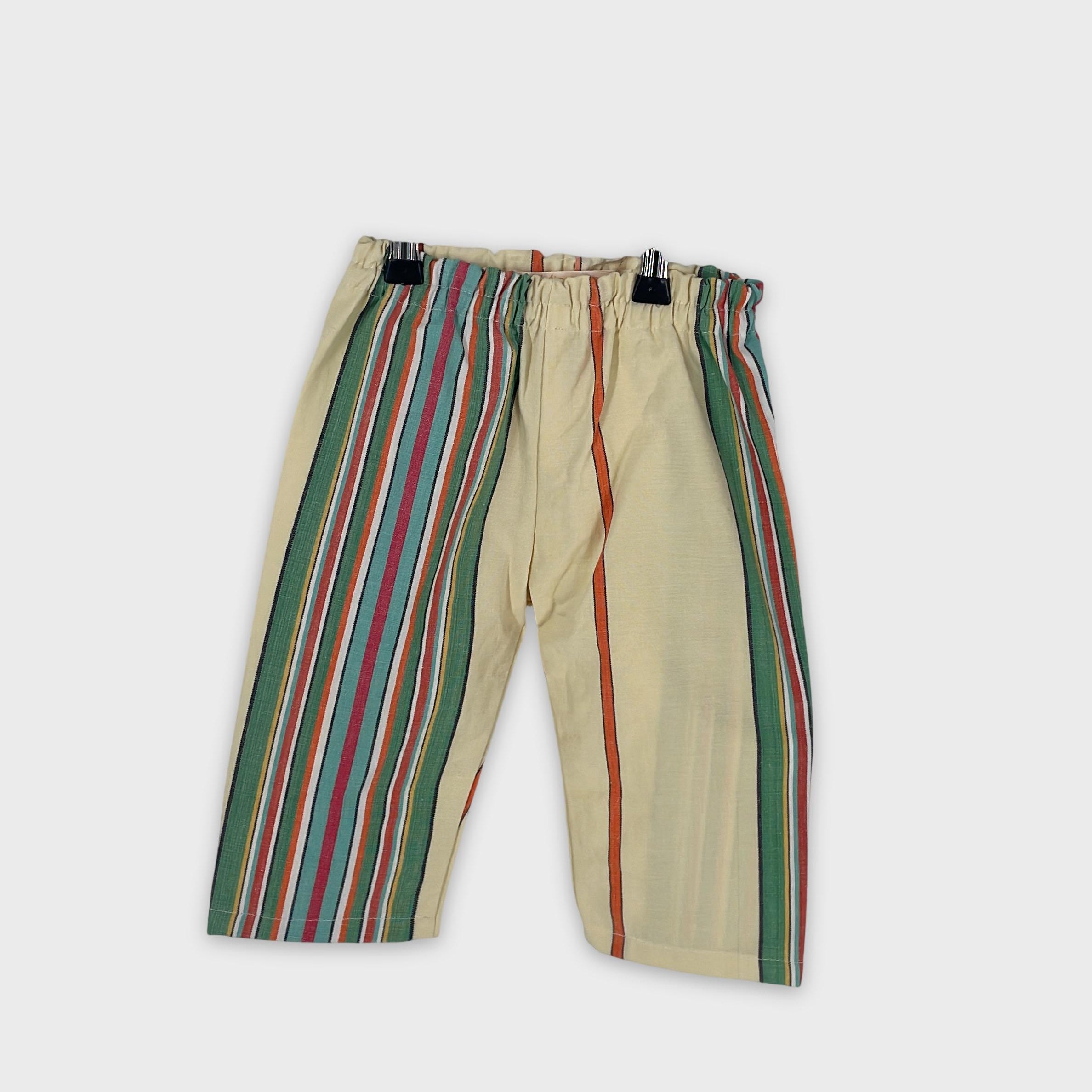 0-Timytoum - Pantalon rayé - 12/18 mois