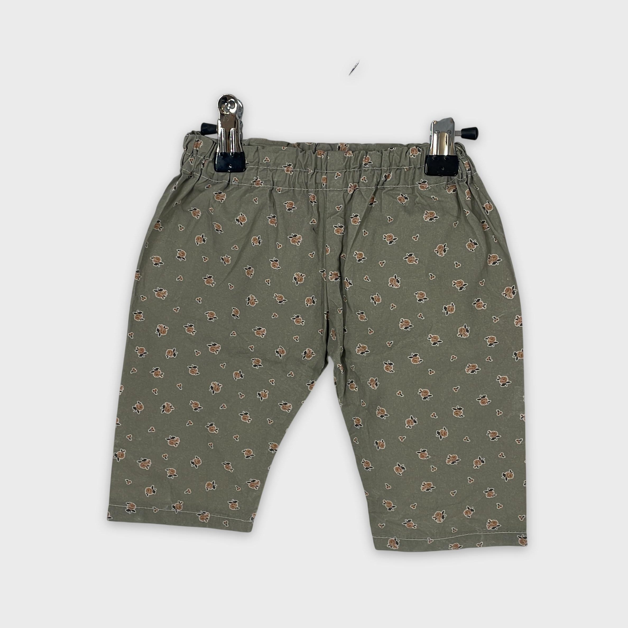 0-tiny jump collection - Pantalon fleuri - 3/6 mois