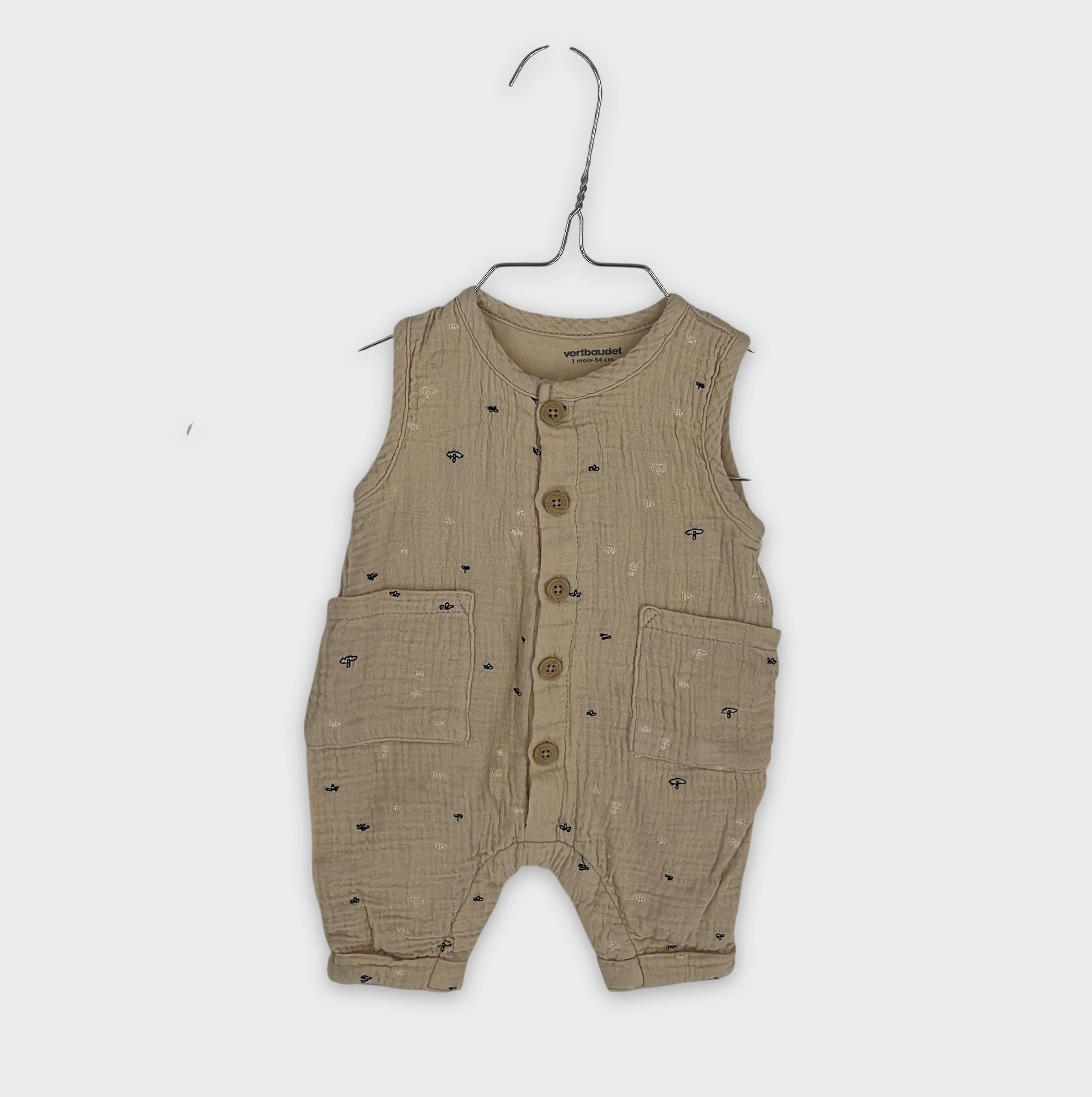 0-Vertbaudet - Combinaison Bébé - 1 mois