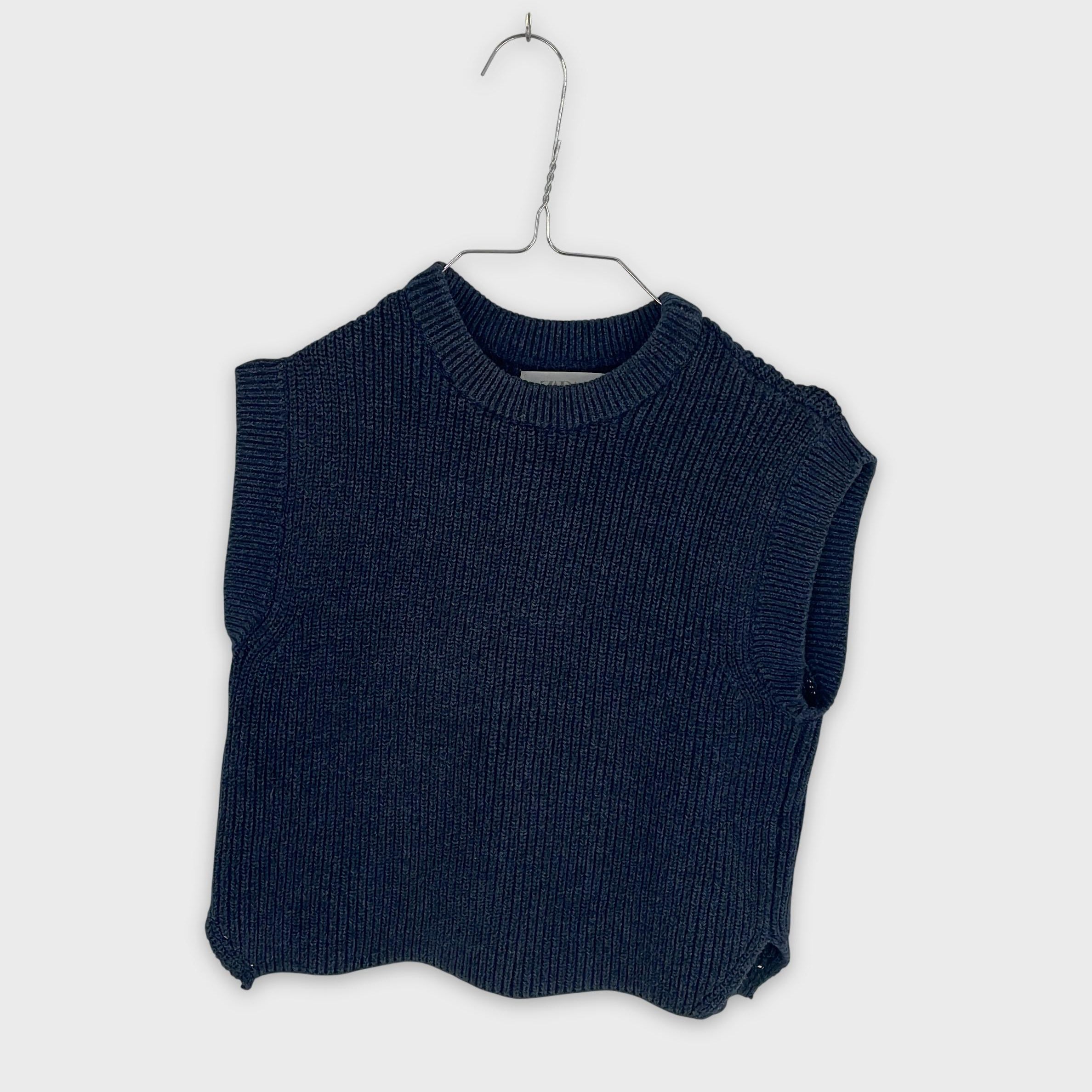 0-ZARA - Pull sans manches côtelé - 6-7 ans