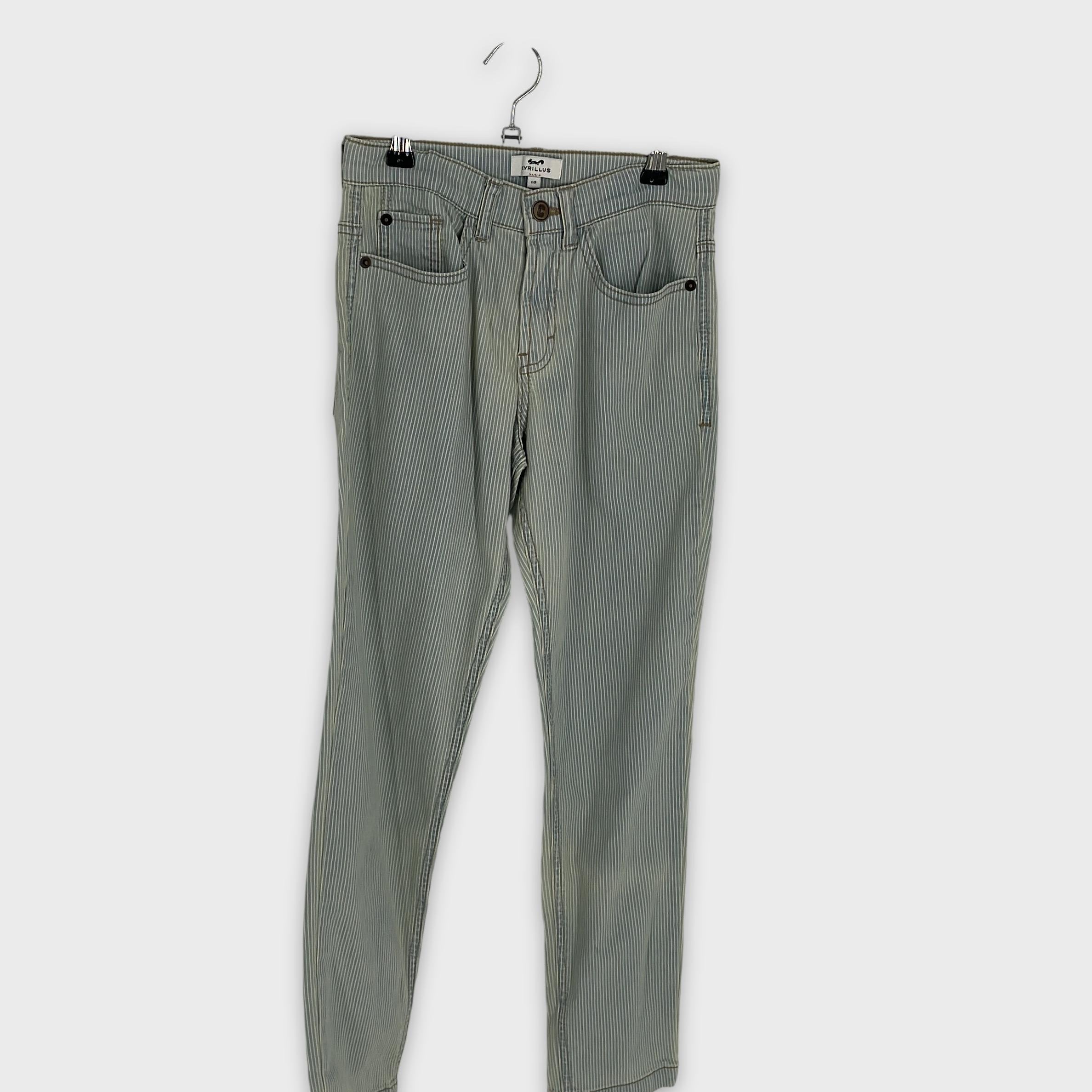 0-Cyrillus - Pantalon à rayures - Taille 10 ans