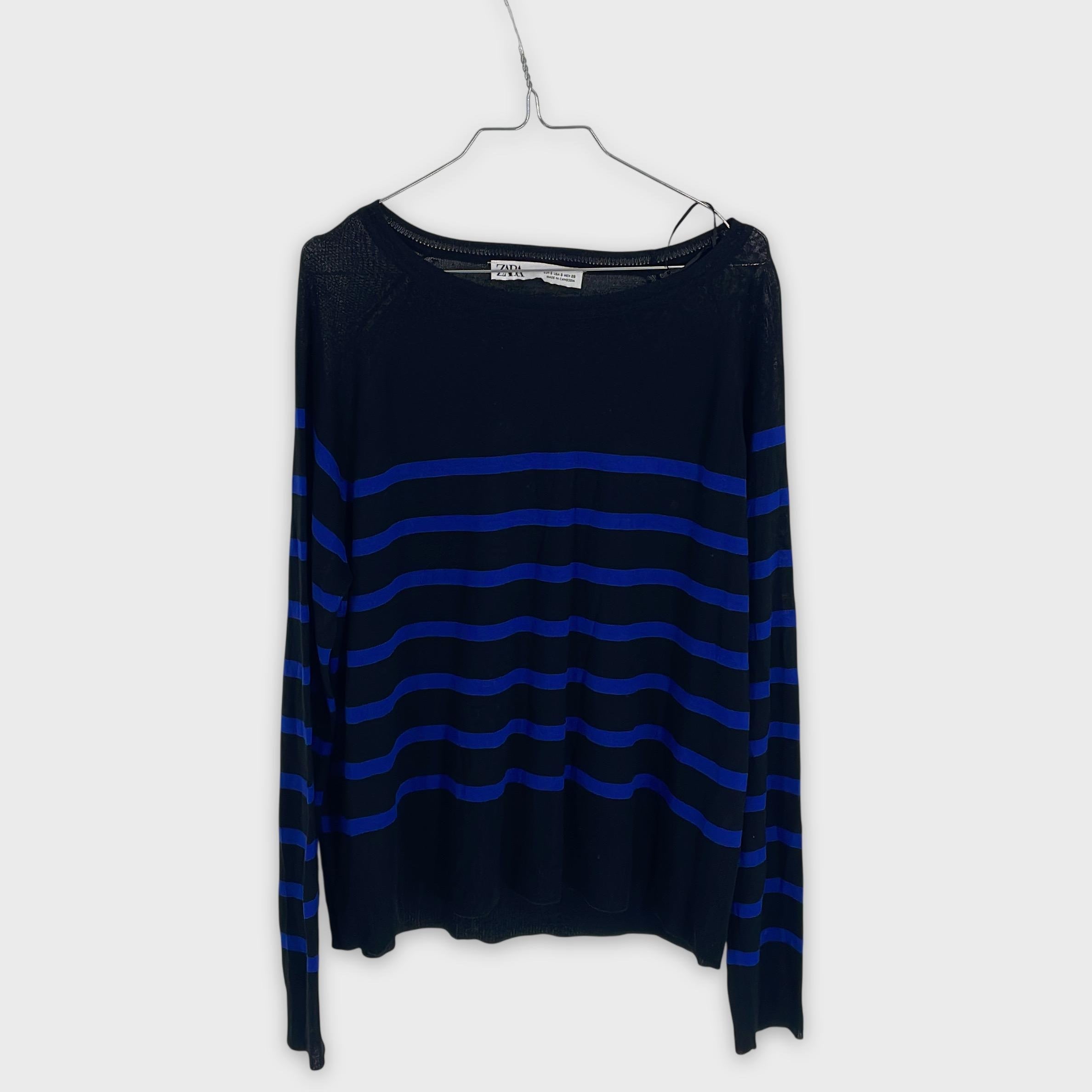 0-ZARA - Pull léger rayé - S