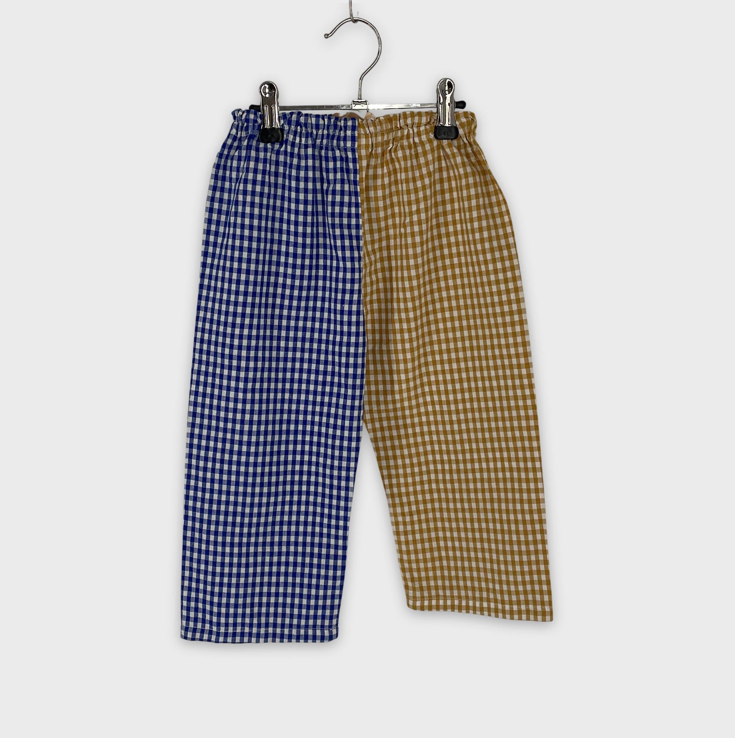 0-tiny tumn - Lot de 2 Pantalons Courts Vichy - 4 ans