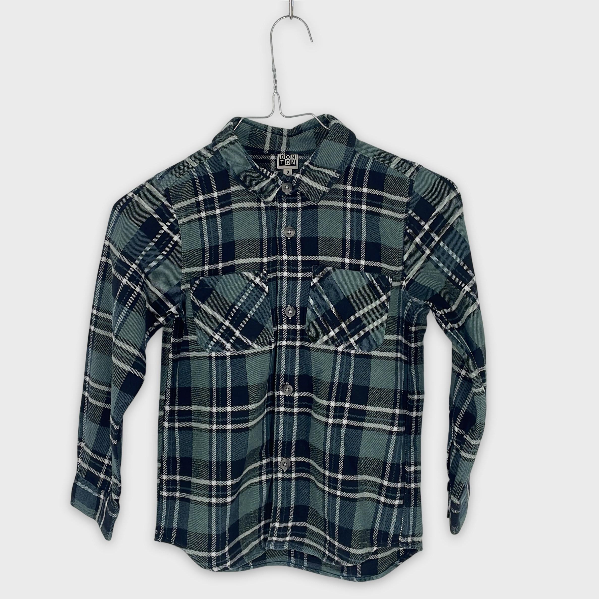 0-Bonton - Chemise à carreaux - 8 ans