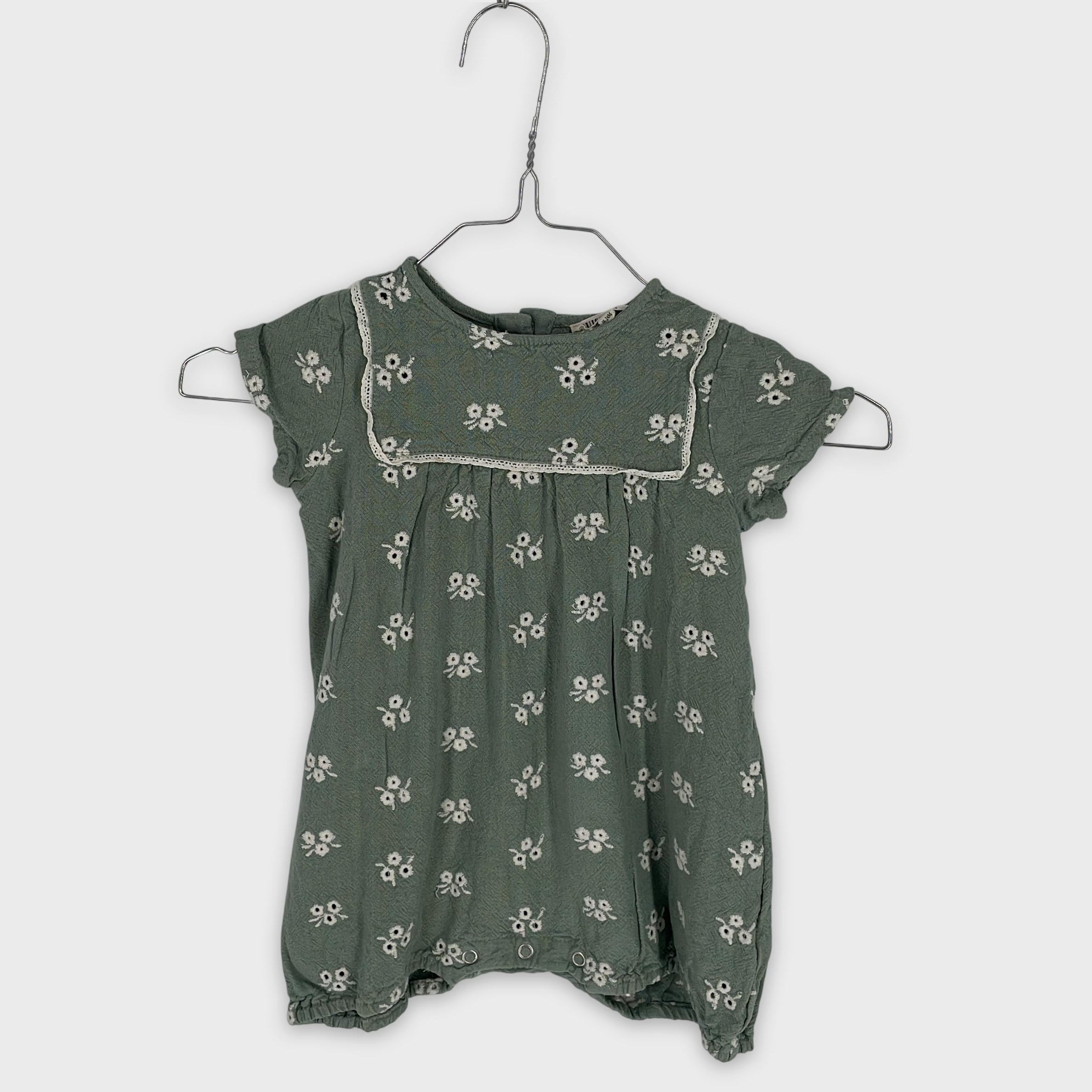 0-BUISSONNIÈRE & Babies - Barboteuse à Fleurs Brodé - 18-24M