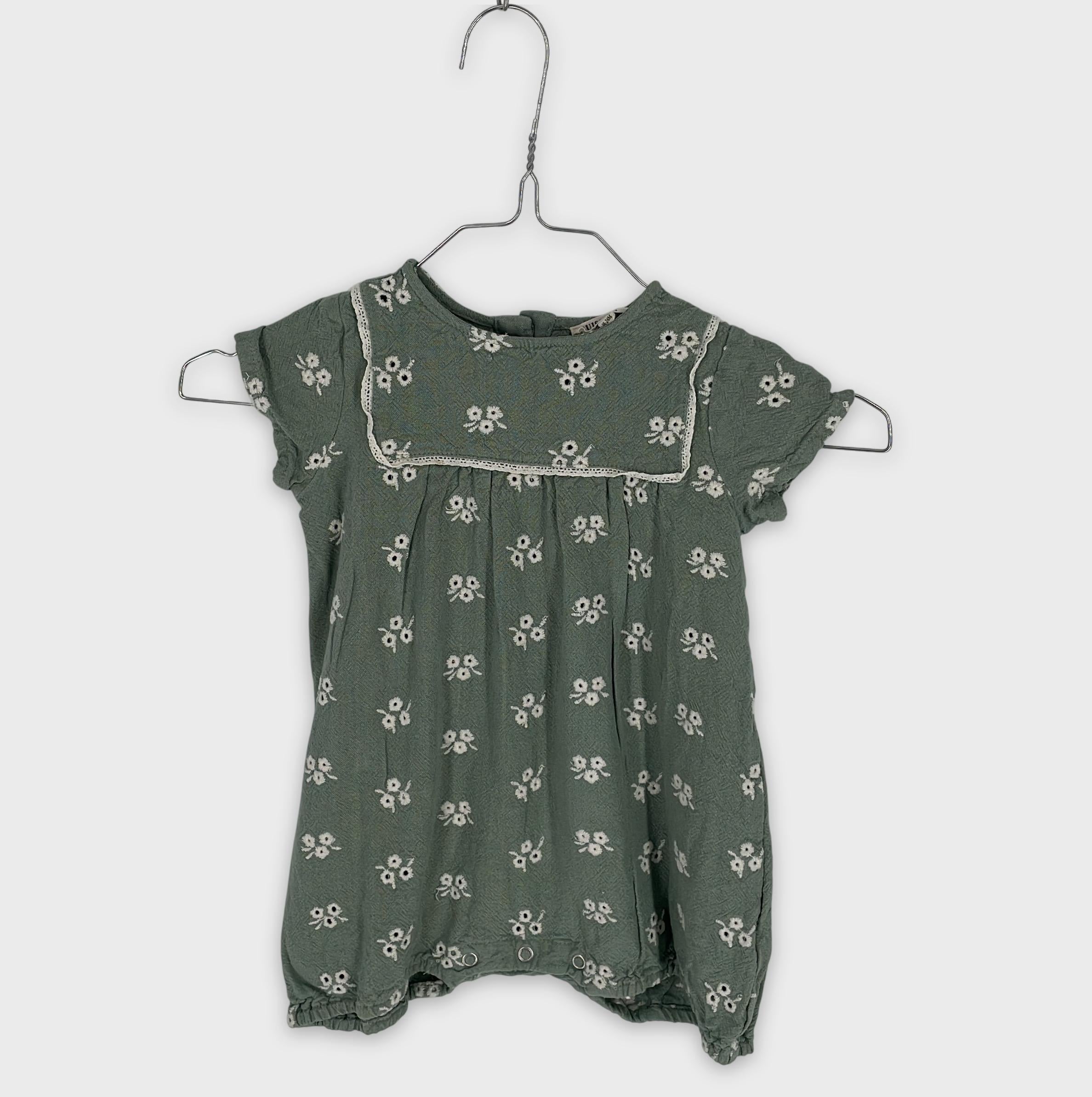 0-BUISSONNIÈRE & Babies - Barboteuse à Fleurs Brodé - 18-24M