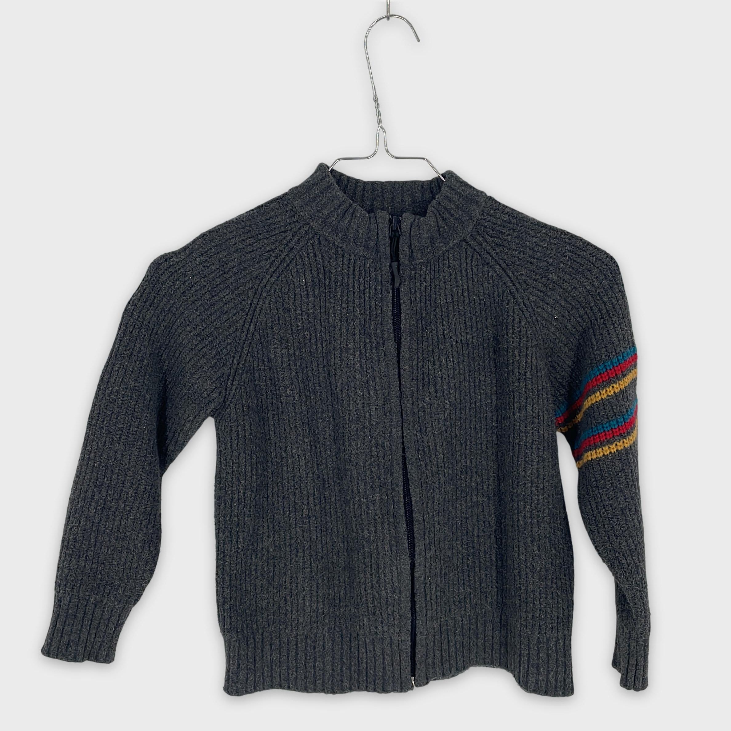 0-AO 76 - Cardigan zippé - Taille Enfant 8 ans